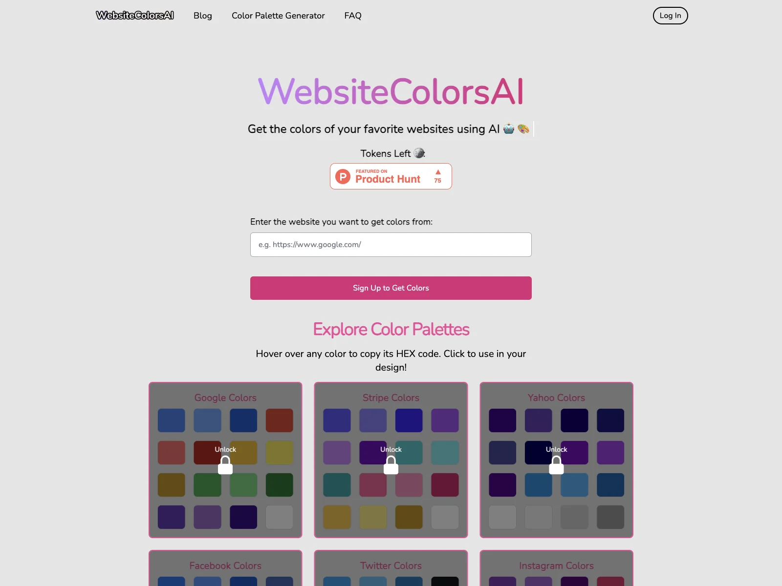 WebsiteColorsAI: Unlock Stunning Color Palettes with AI