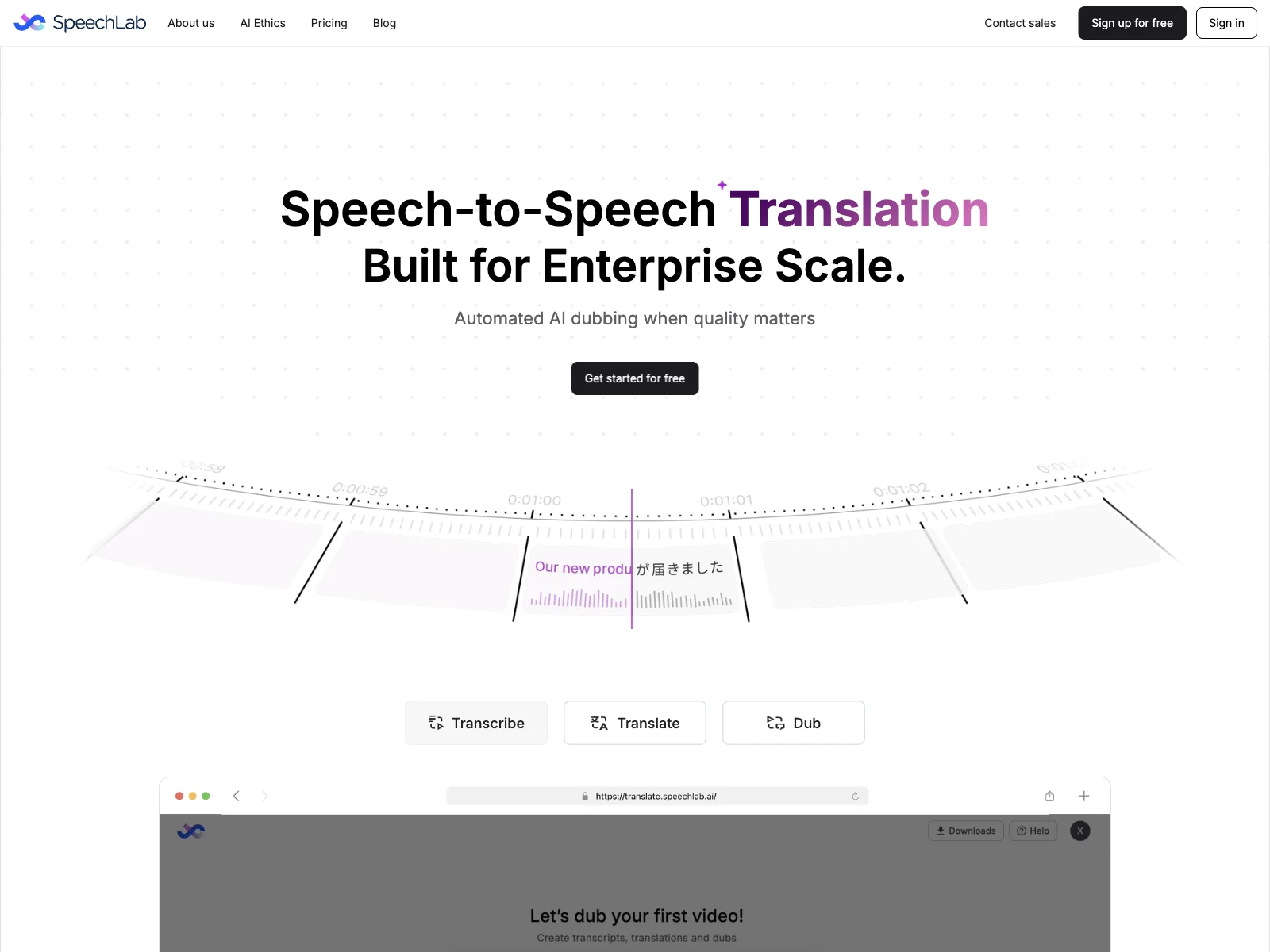 Speechlab: Transforming Dubbing with AI Technology