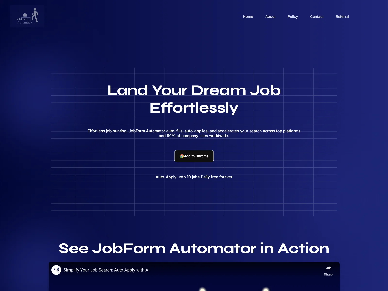 JobForm Automator: Effortlessly Land Your Dream Job with Automated Applications