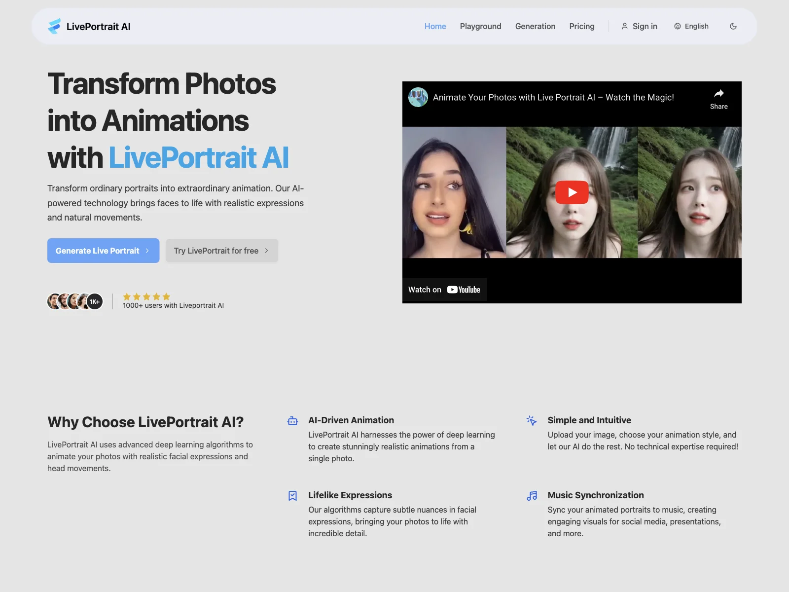 LivePortrait AI: Transform Photos into Stunning Animations