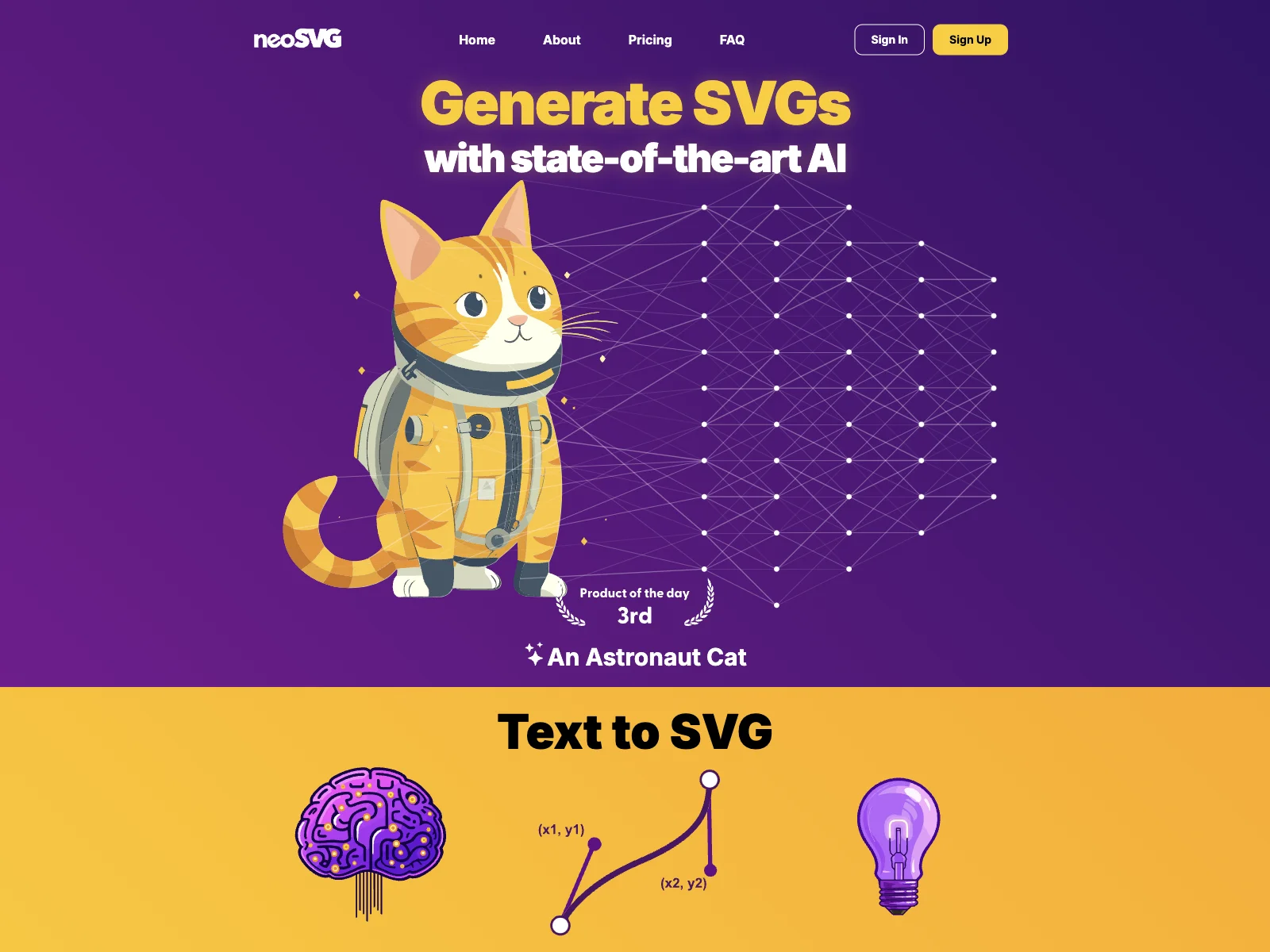 neoSVG: AI-Powered SVG Generation for Stunning Visuals