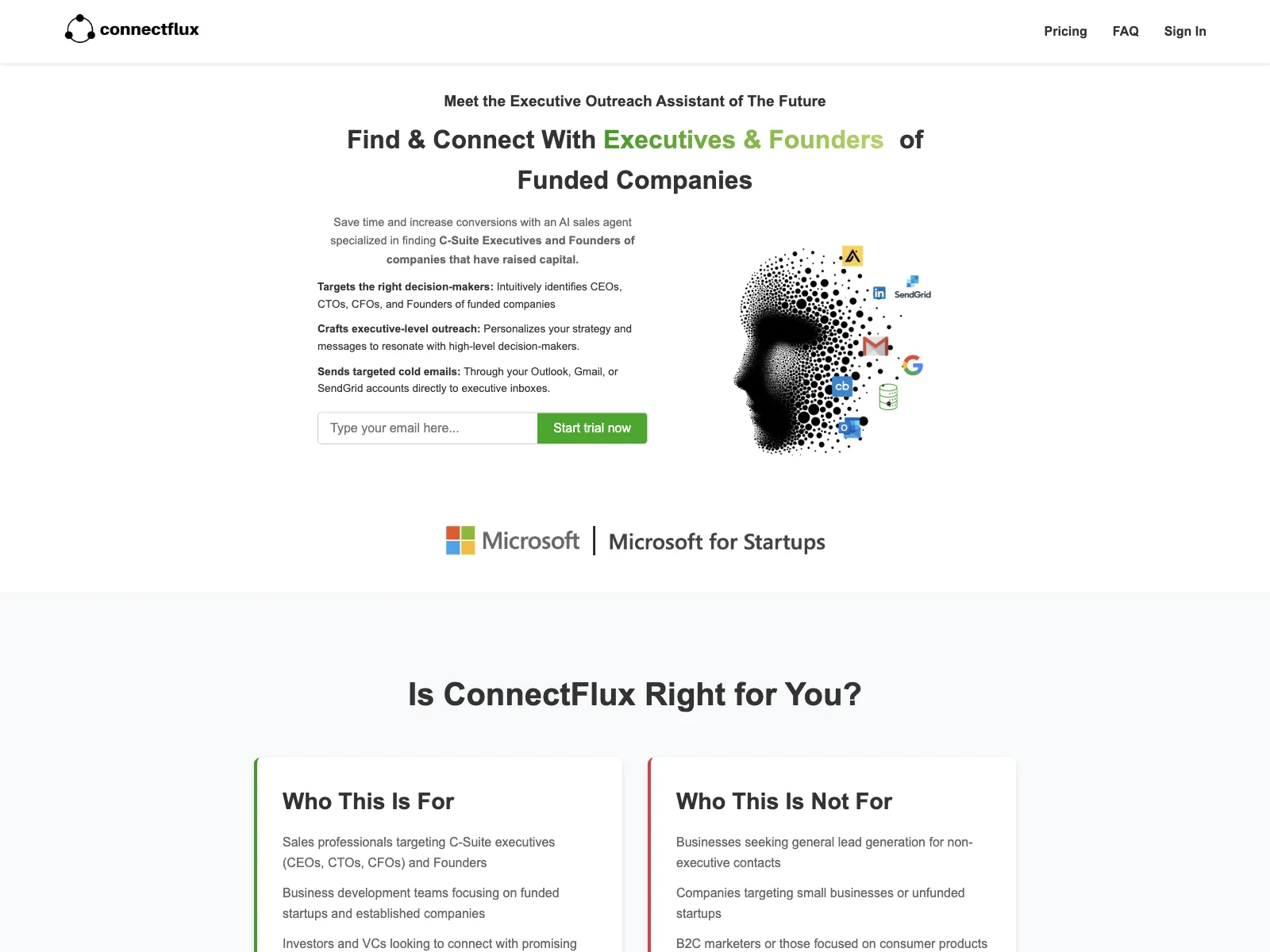 ConnectFlux: AI-Powered Outreach Assistant for Connecting with Executives & Boosting Conversions