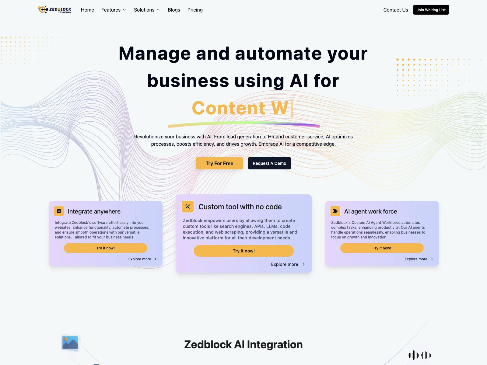 Zedblock: Streamlining Business with Custom AI