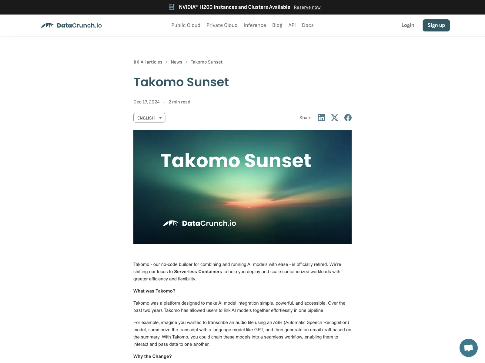 Takomo.ai - Empowering AI Model Deployment with Ease