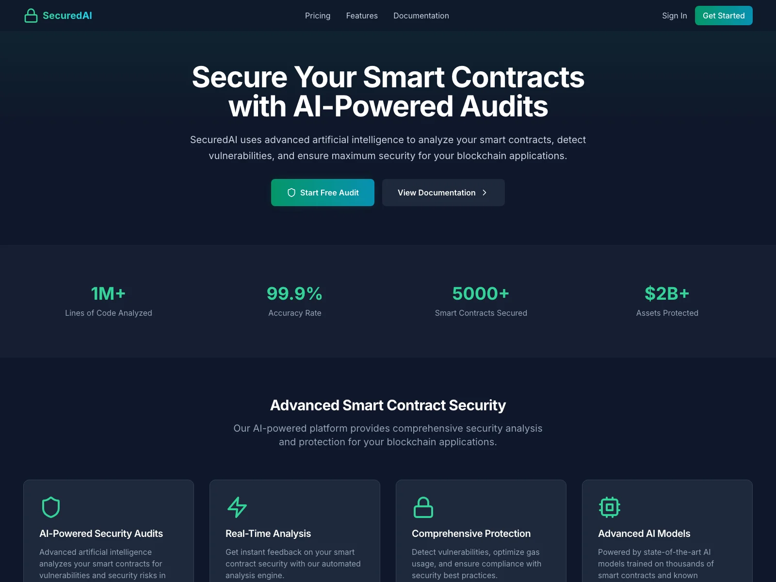 SecuredAI: Empowering Smart Contract Security with AI