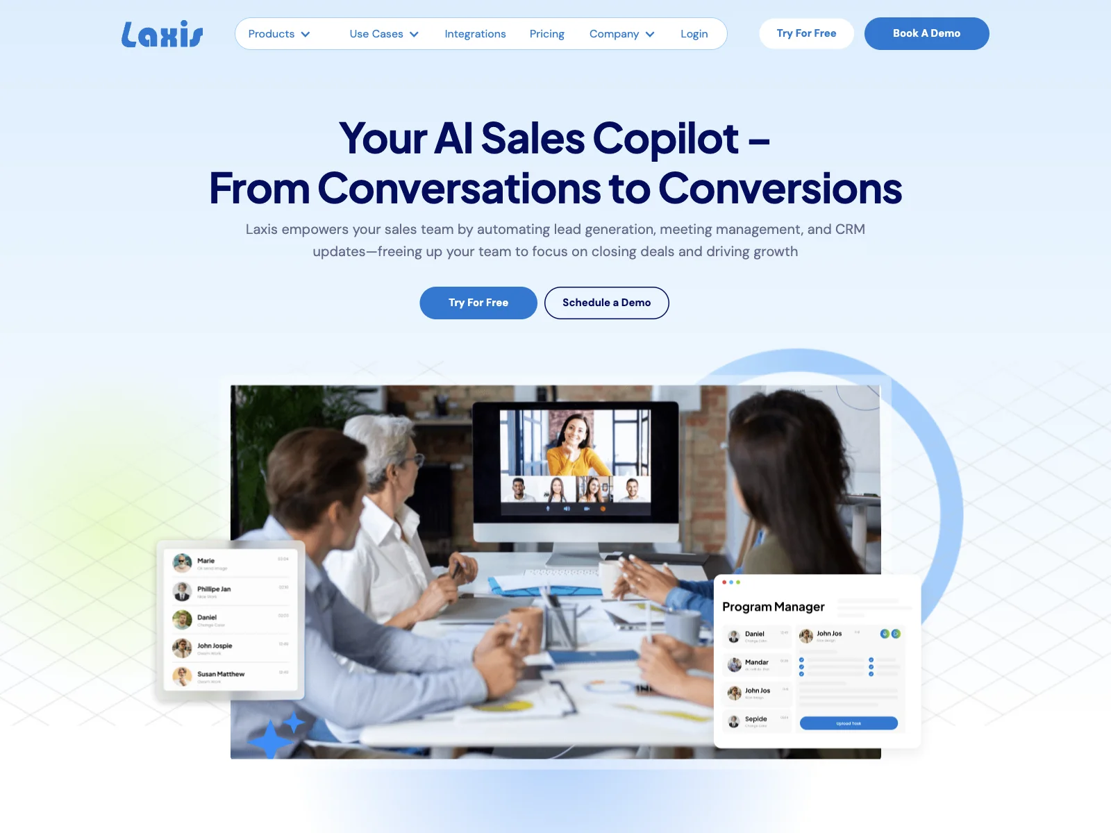 Laxis: Transform Your Sales and Meetings with AI