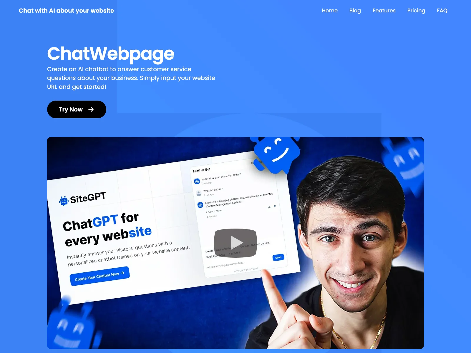 ChatWebpage: AI-Powered Customer Service Solution