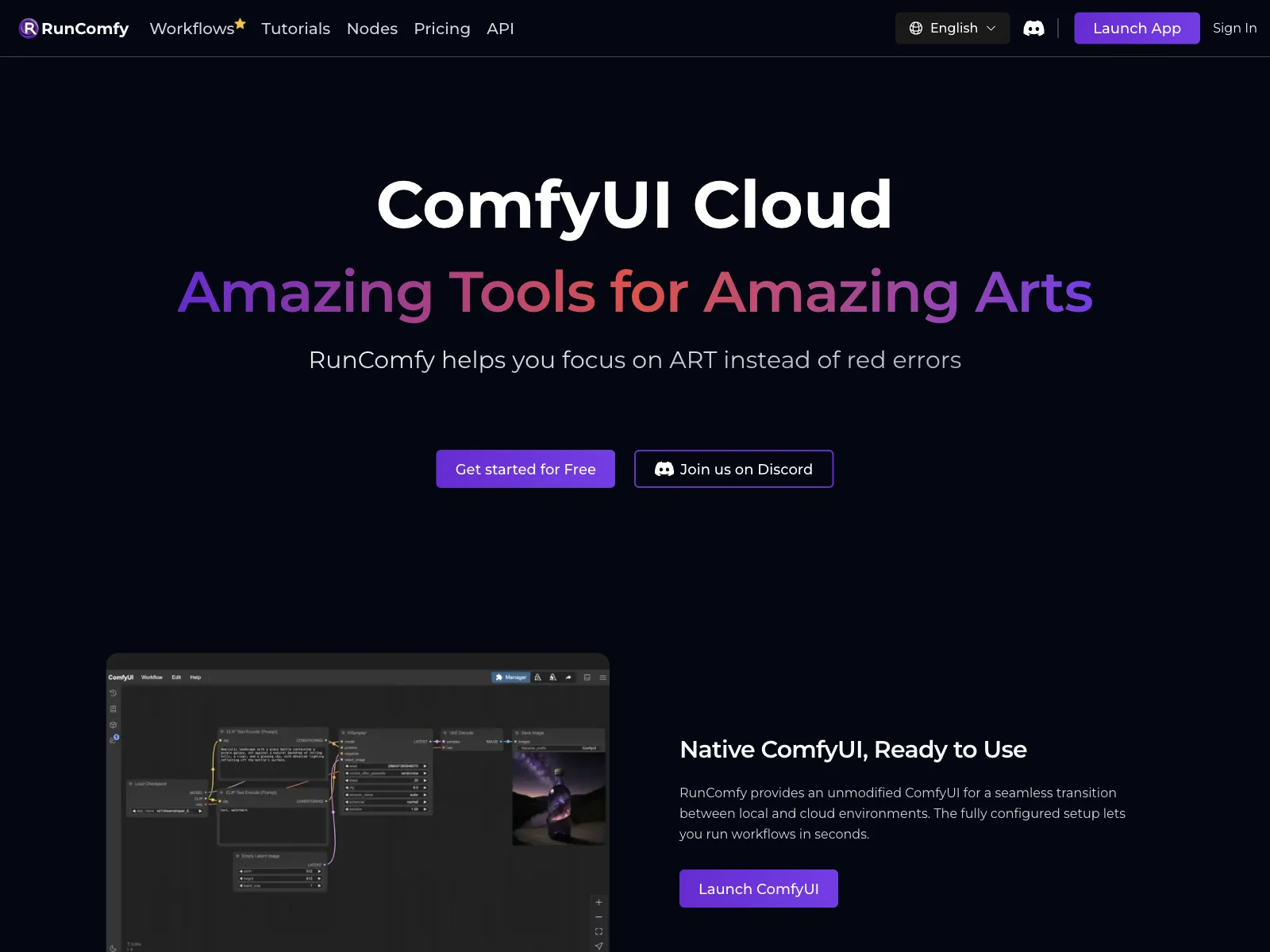 RunComfy: The Premier ComfyUI Platform for Effortless Stunning Visuals Creation