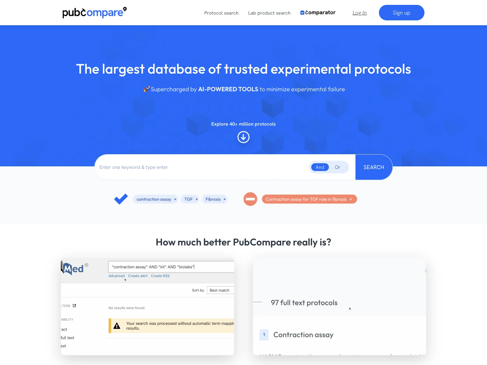 PubCompare: Revolutionizing Protocol Search with AI