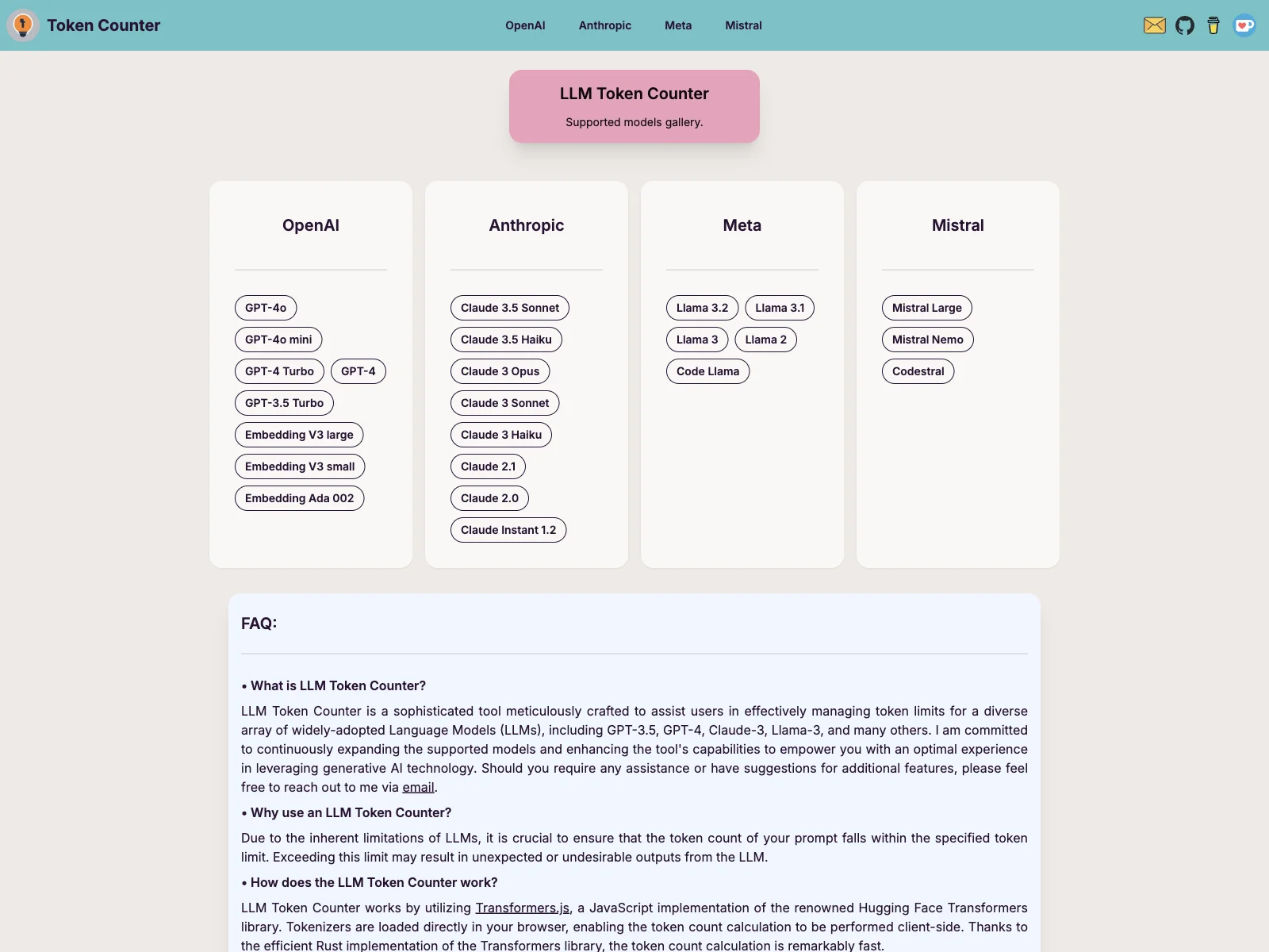 All in one LLM Token Counter: Manage Token Limits Efficiently