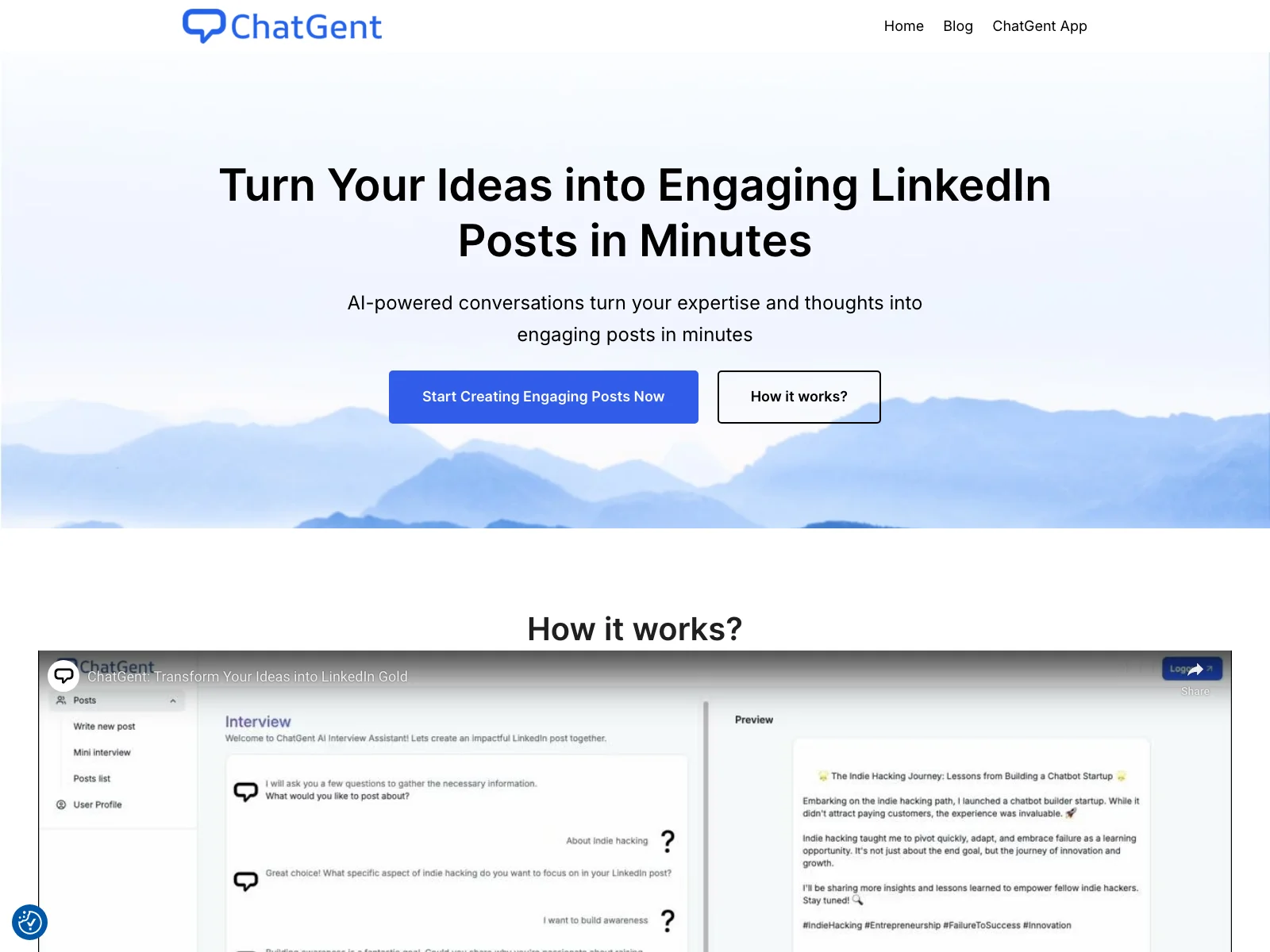 ChatGent: Empowering LinkedIn with AI-Powered Posts