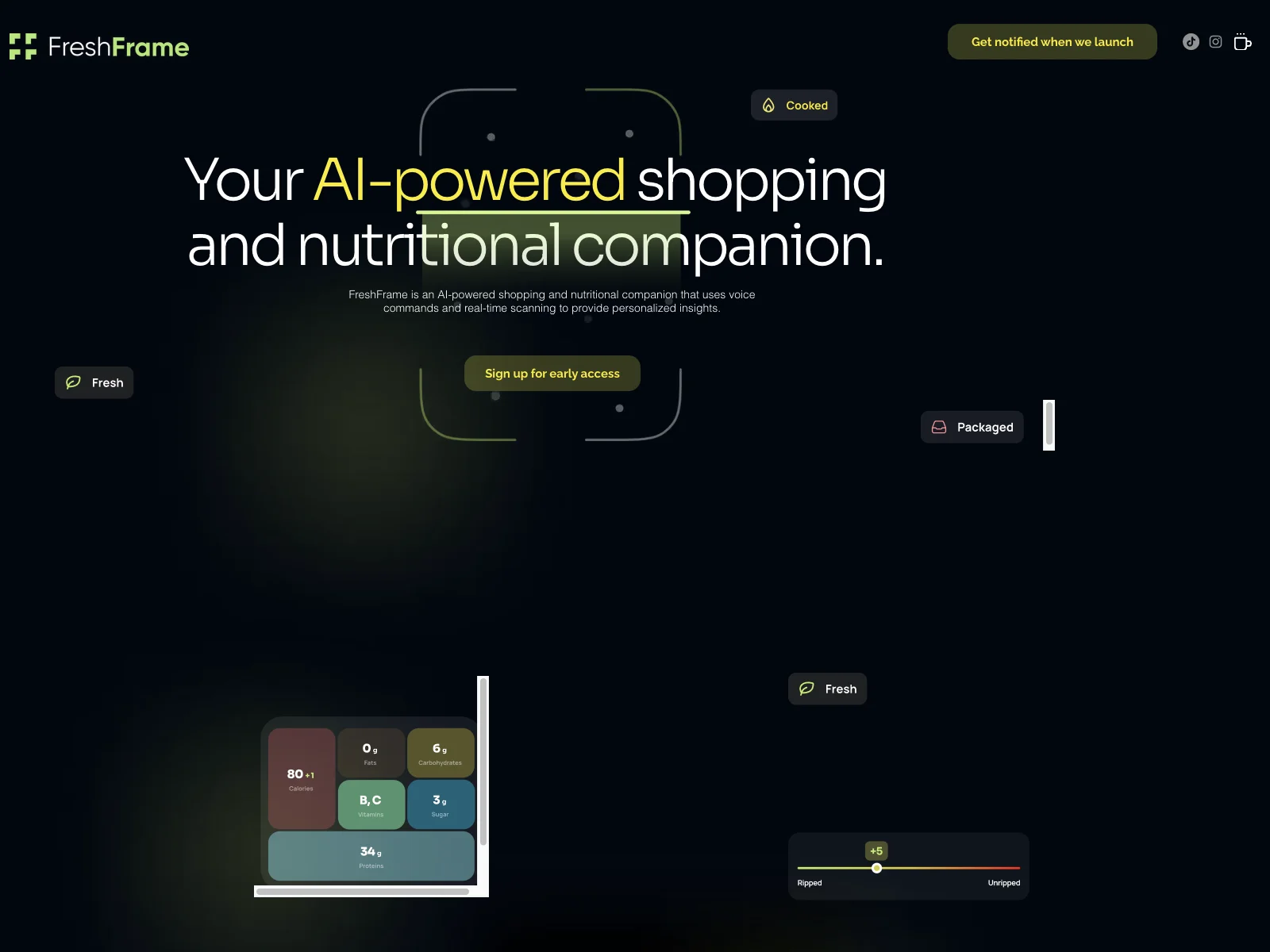 FreshFrame: Your AI-Powered Shopping & Nutrition Guide