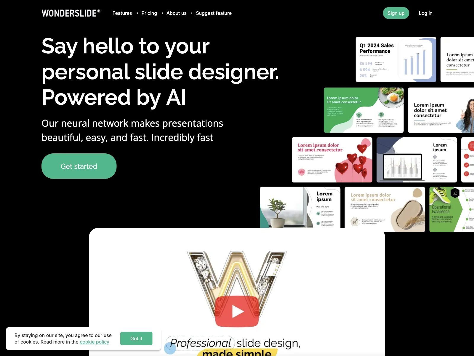 Wonderslide - The Fastest AI Presentation Designer