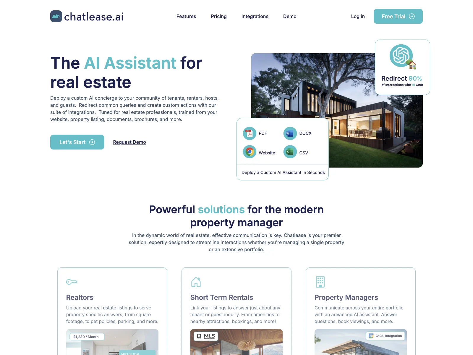 Chatlease: Streamlining Real Estate with AI