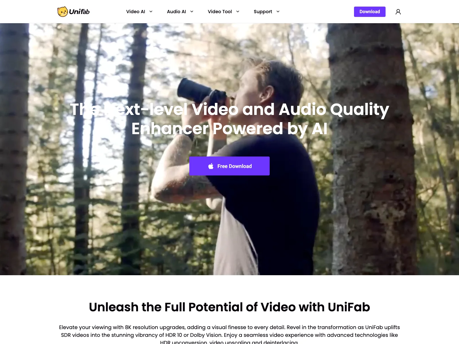 UniFab: Elevate Video & Audio Quality with AI