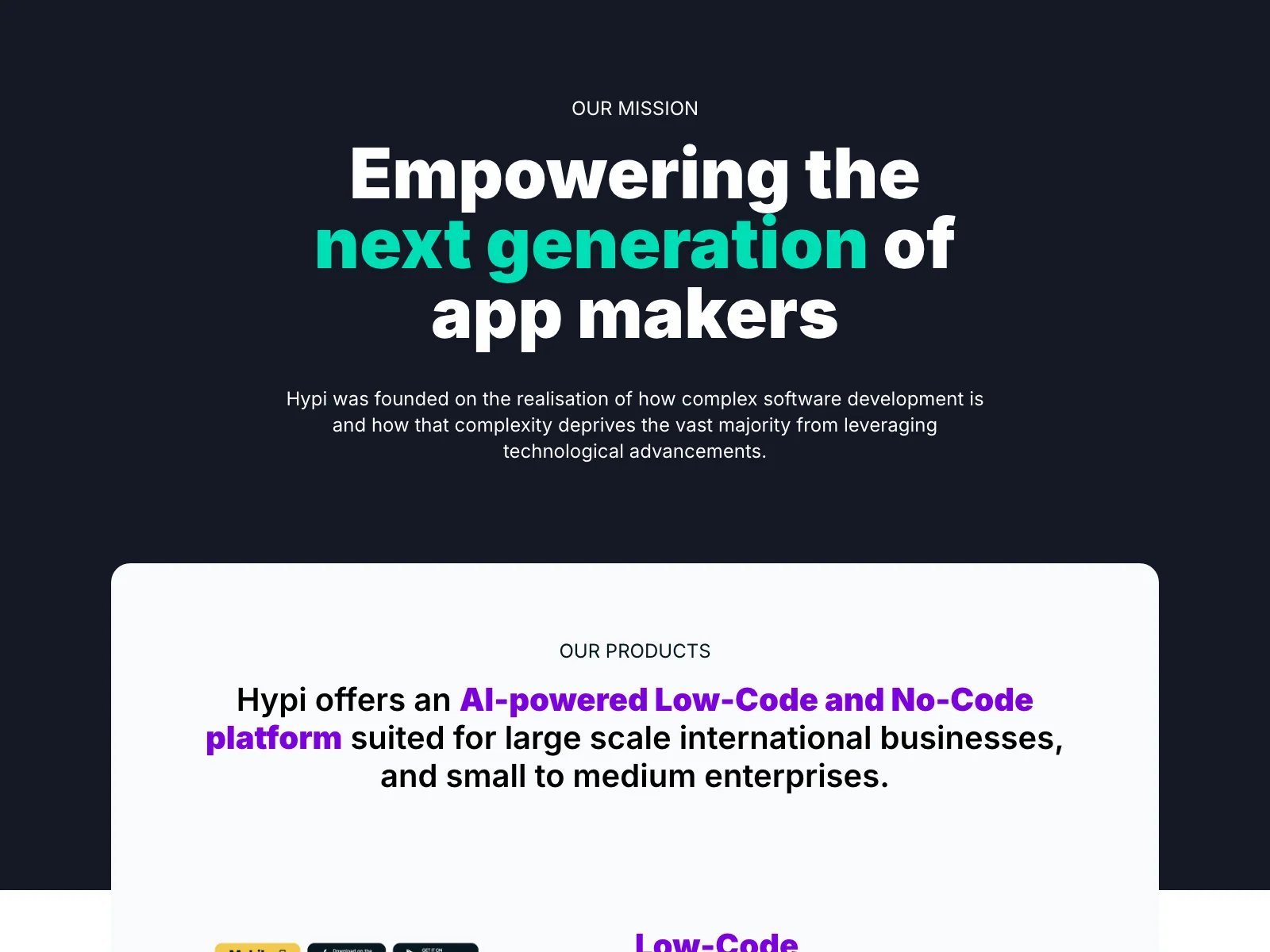 Hypi: Empowering App Makers with AI-Powered Low-Code and No-Code Platform