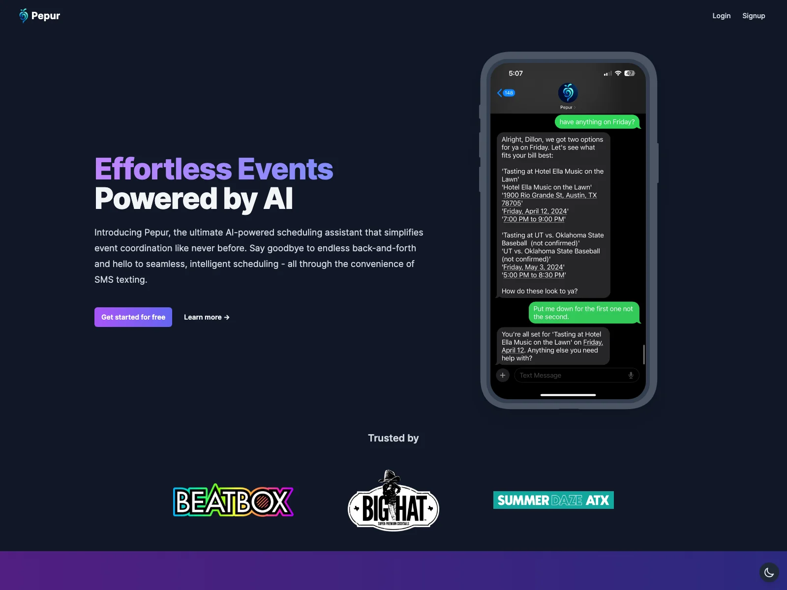 Pepur: Simplify Event Scheduling with AI