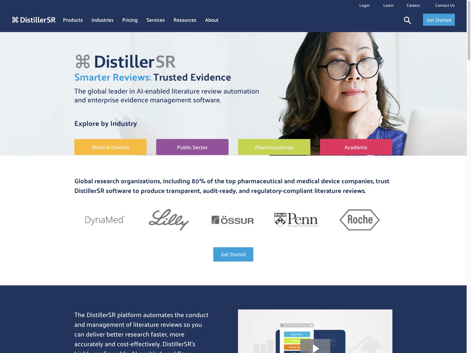 DistillerSR: Accelerating Literature Reviews with AI