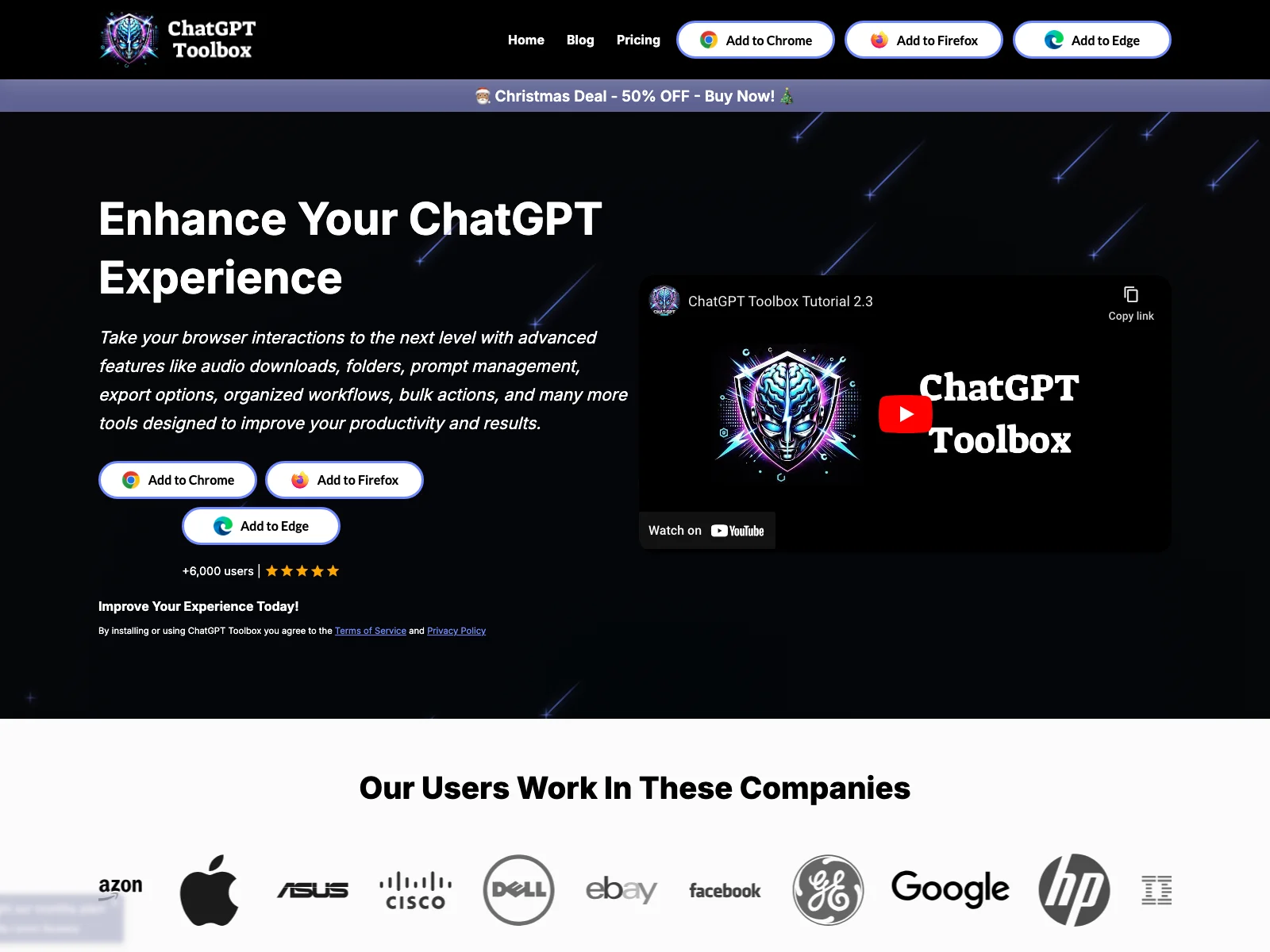 ChatGPT Toolbox: Enhance Your Browser with AI