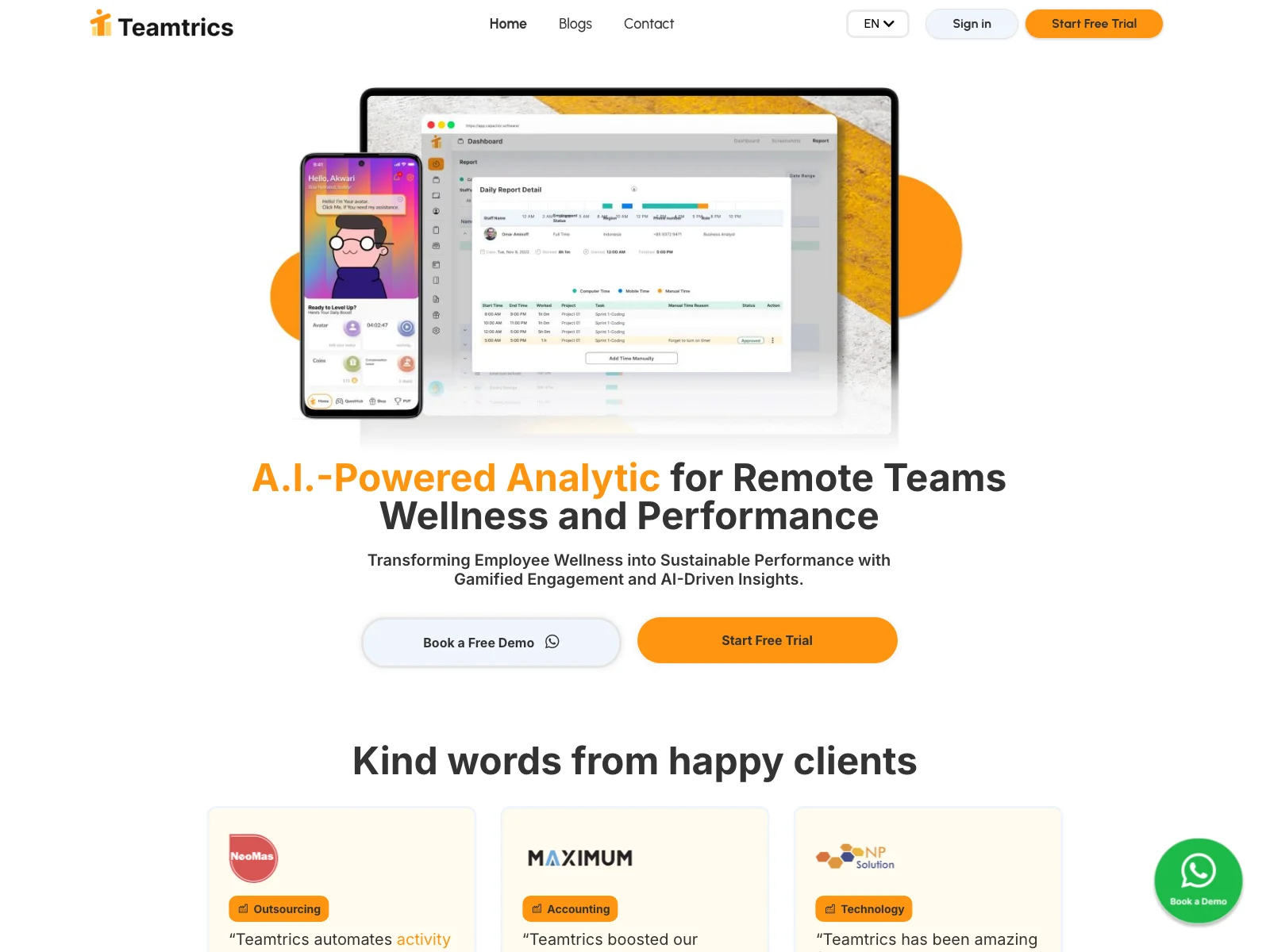 Teamtrics: Empowering Remote Teams with AI Insights