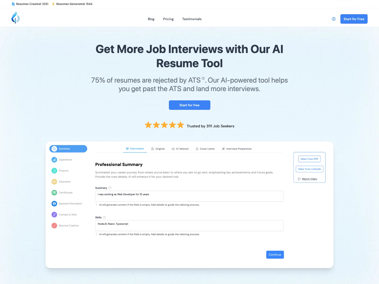 Magic-Resume: AI-Powered Tool for More Job Interviews and Career Success