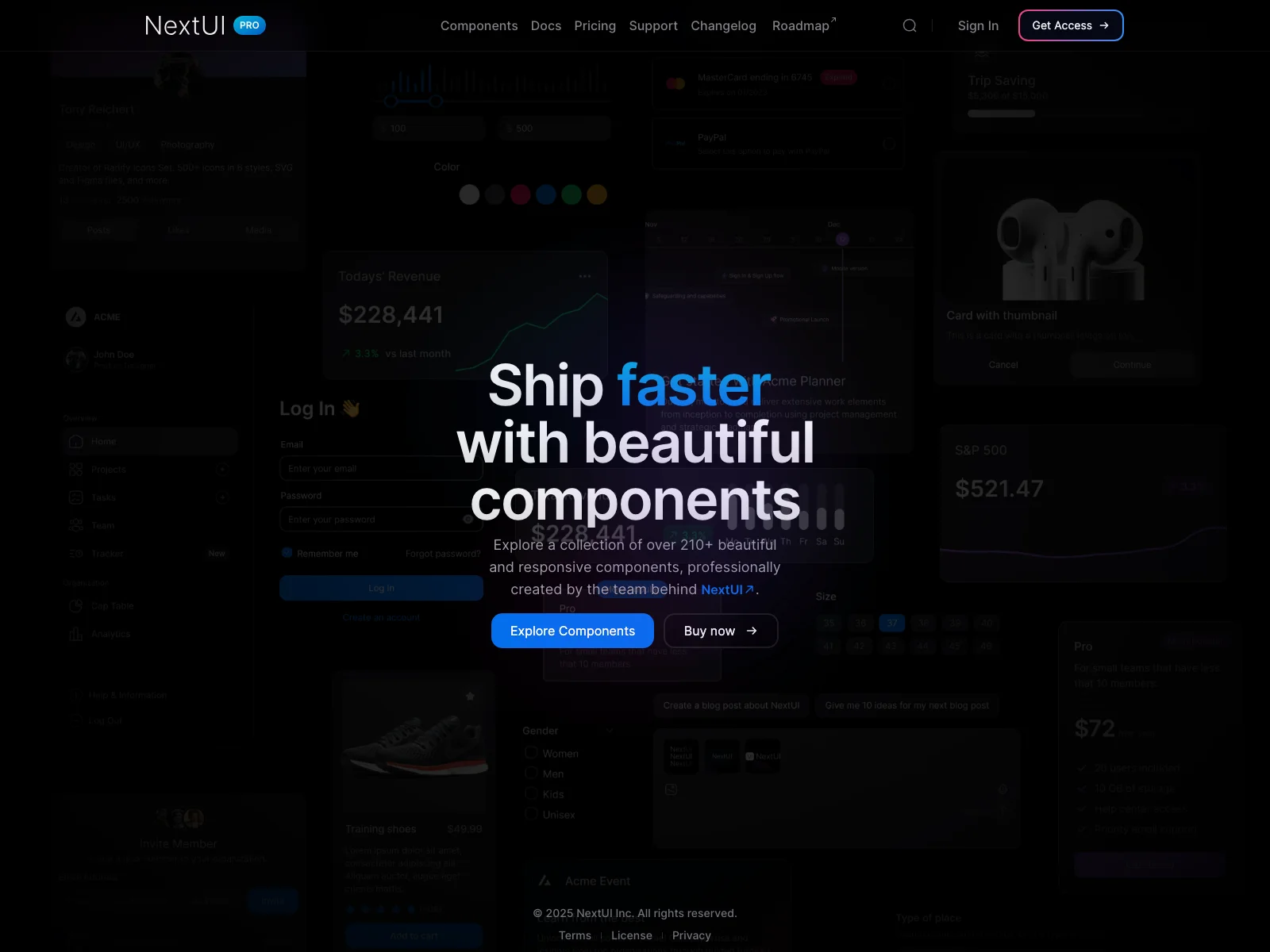 NextUI Pro - Accelerate Shipping with Stunning Components