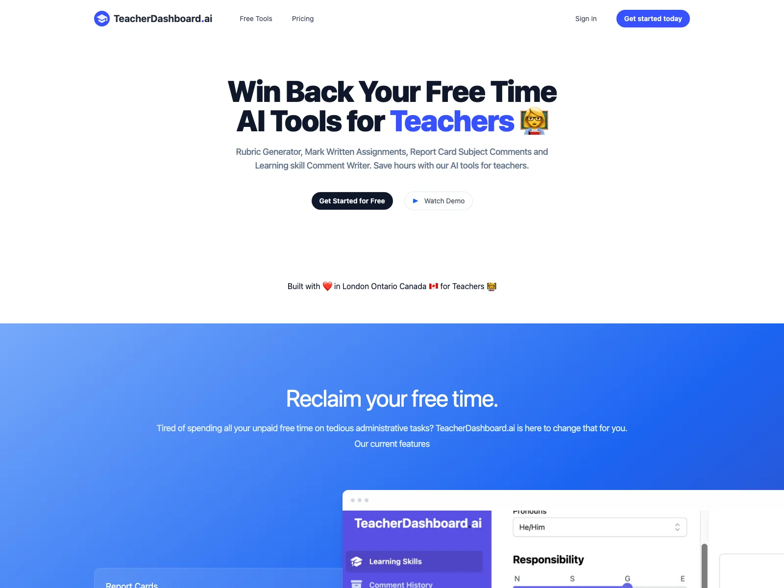 TeacherDashboard.ai: AI Tools for Teachers to Save Hours on Admin Tasks and Reclaim Free Time