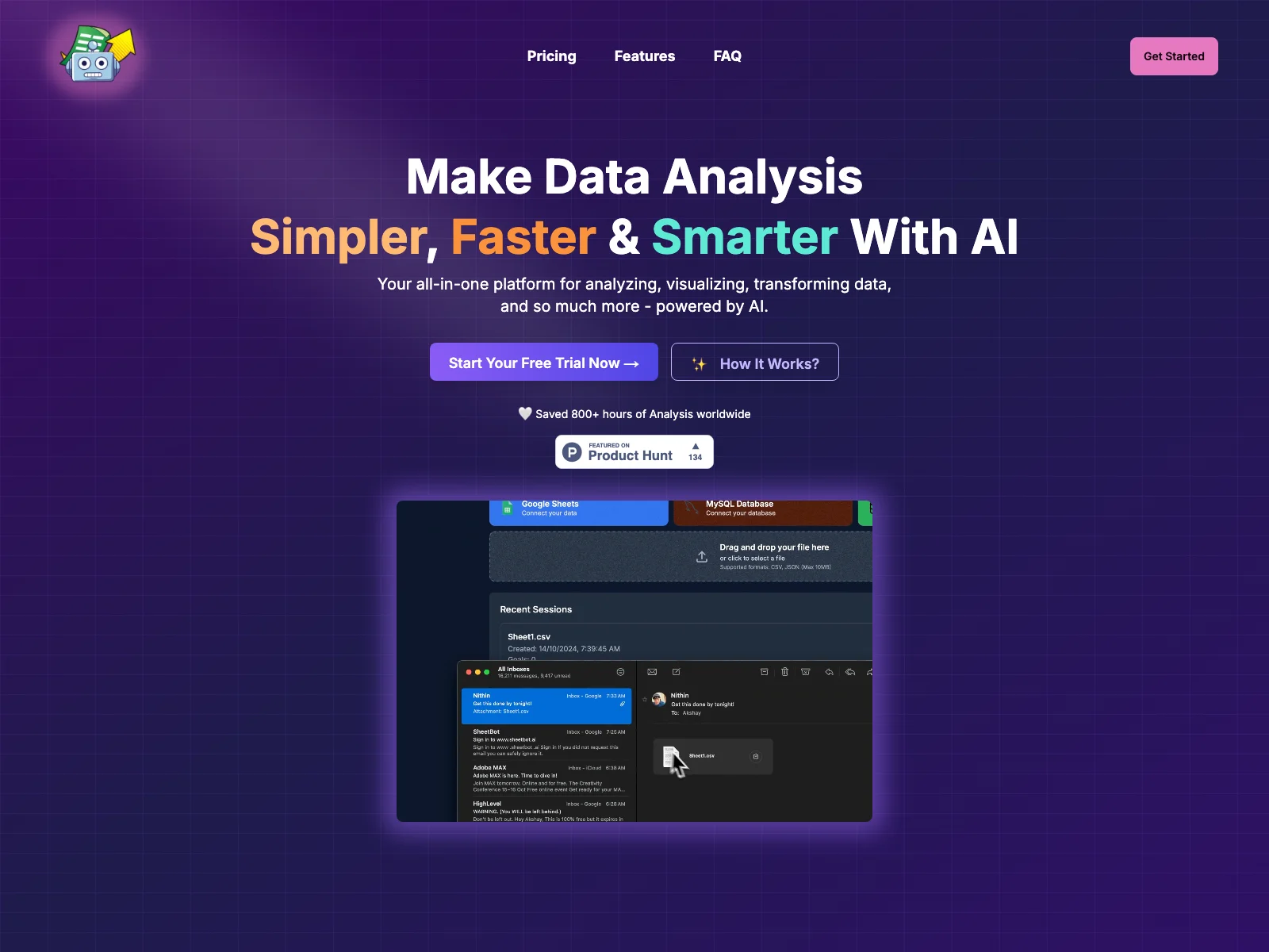 Streamline Data Analysis with SheetBot AI