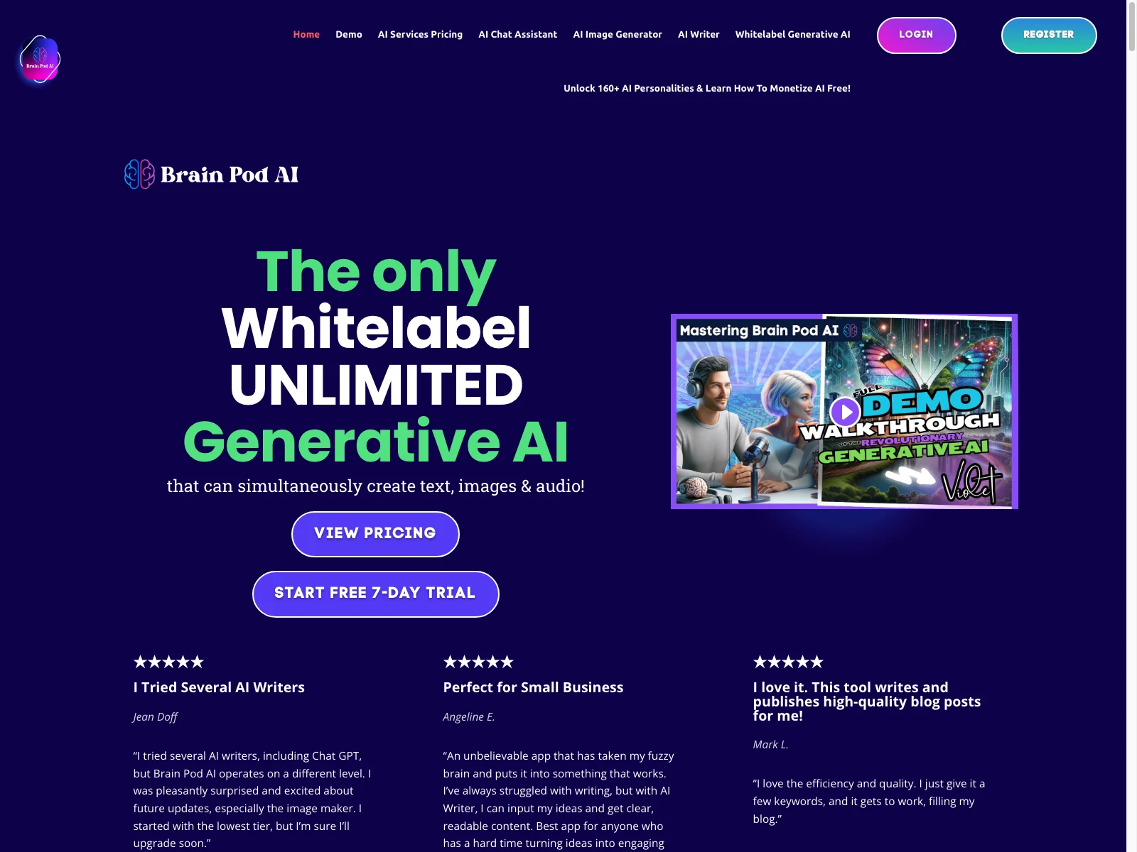 Brain Pod AI: The Ultimate Whitelabel UNLIMITED Multilingual Generative AI Platform for Content Creation