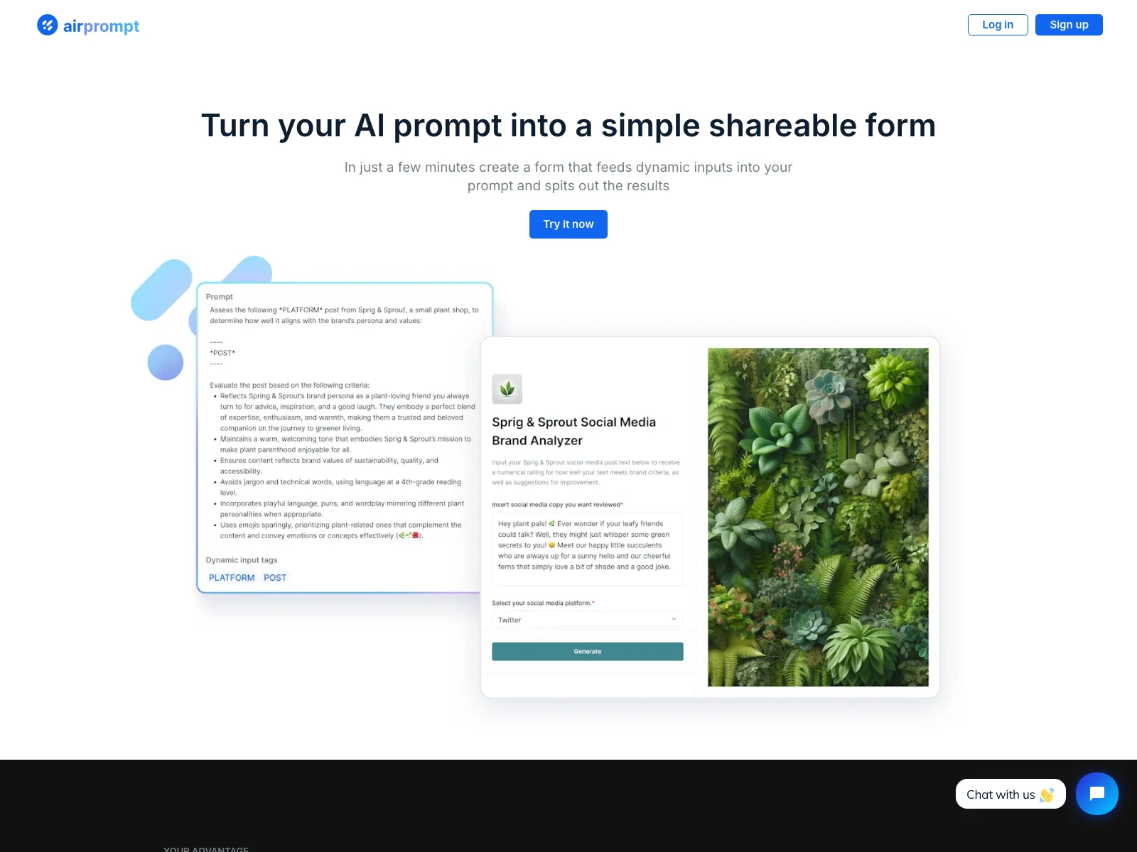 AirPrompt: Transforming AI Prompts into Shareable Forms for Easy Usage and Updates