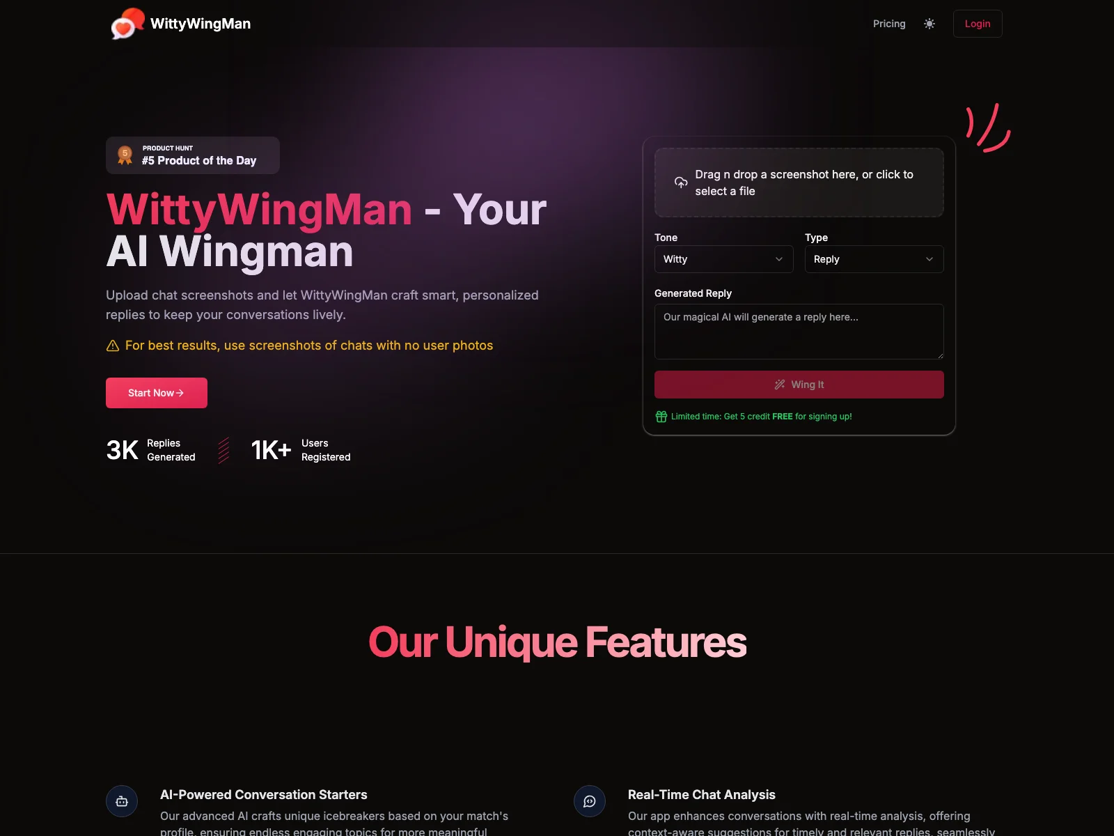 WittyWingMan: AI-Powered Dating Chat Assistant for Engaging Conversations