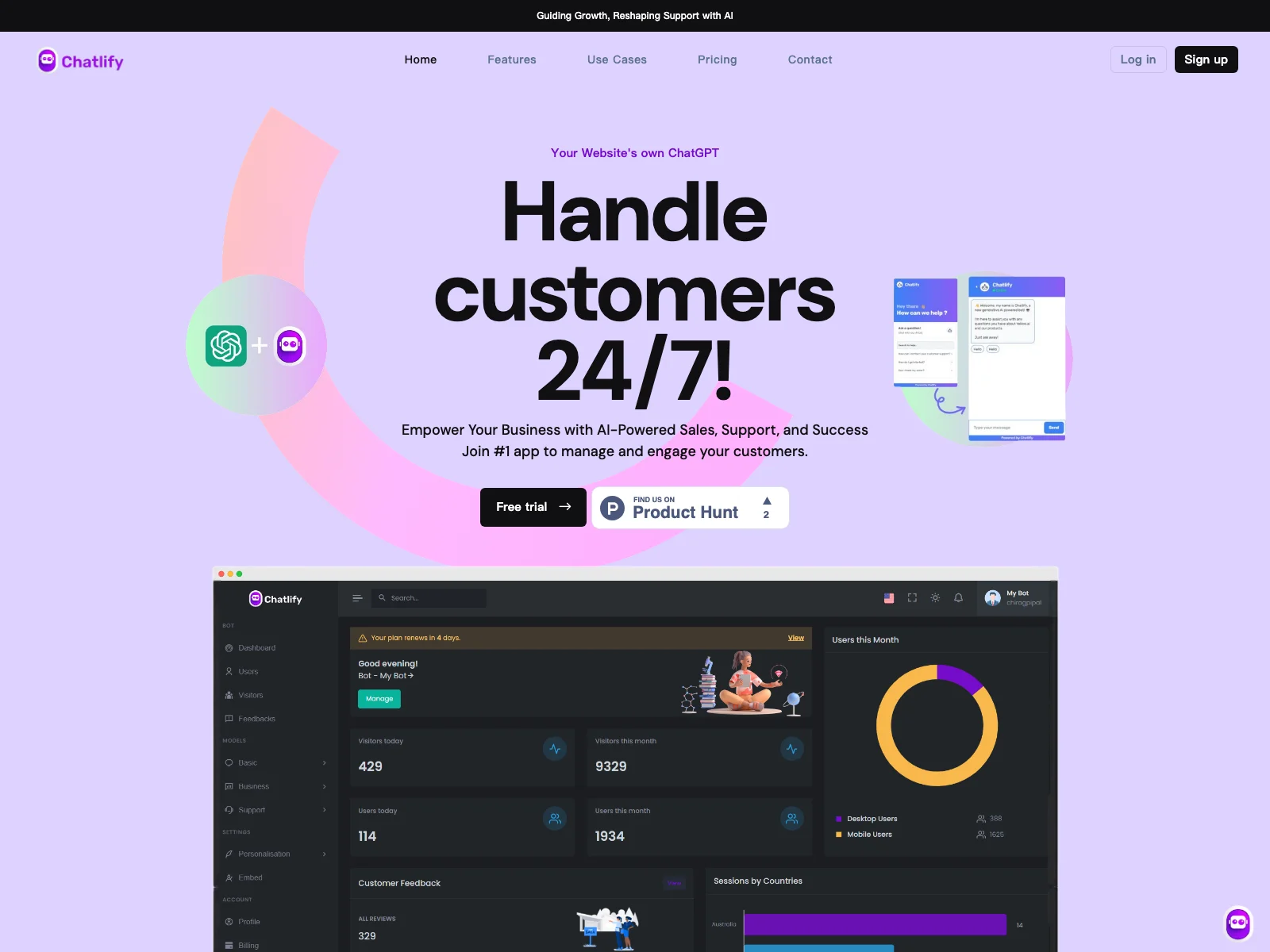 Chatlify: Empowering Businesses with AI-Powered Chatbot for Enhanced Customer Support and Sales