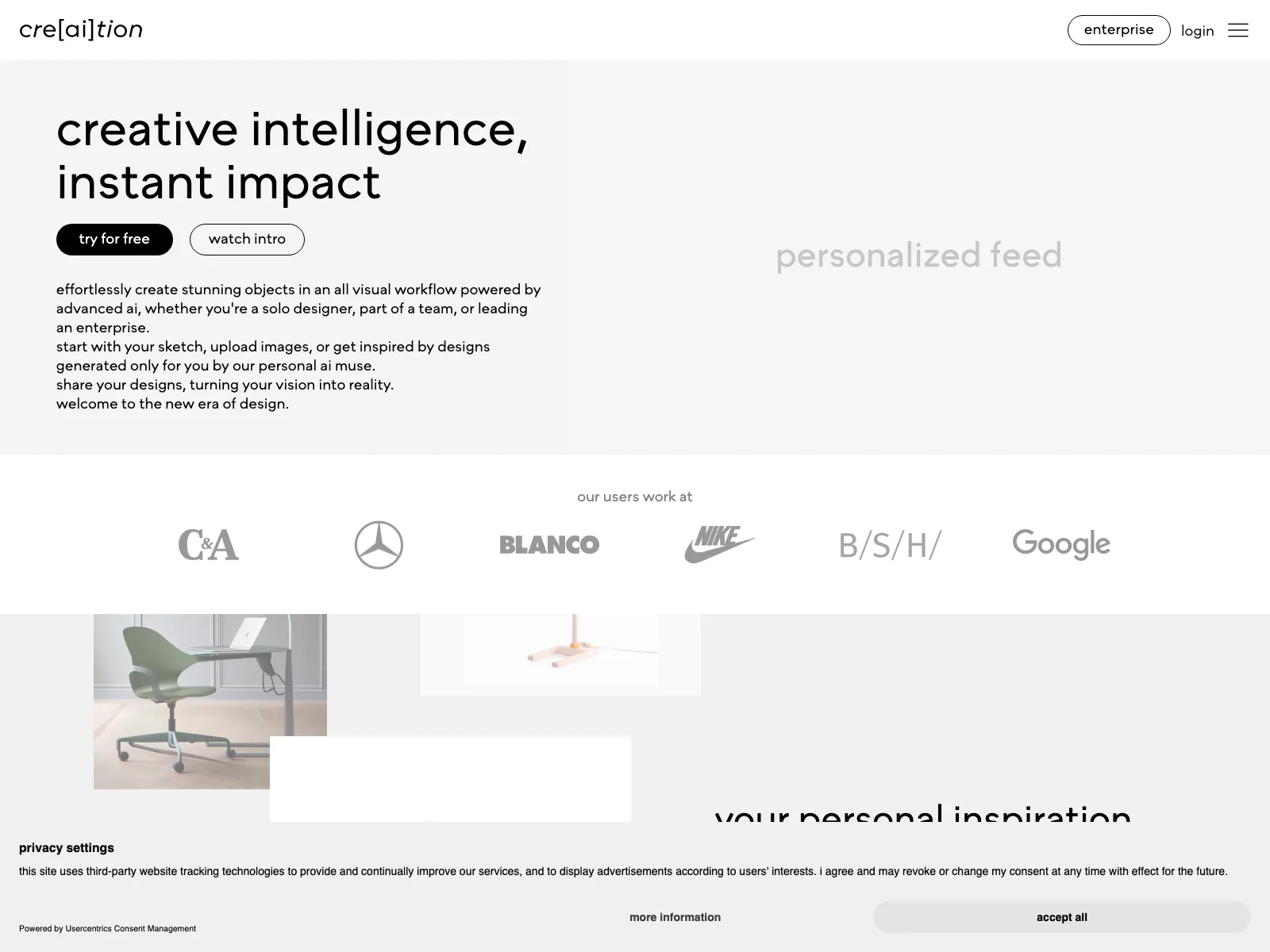 cre[ai]tion: Unleashing Your Design Potential with AI