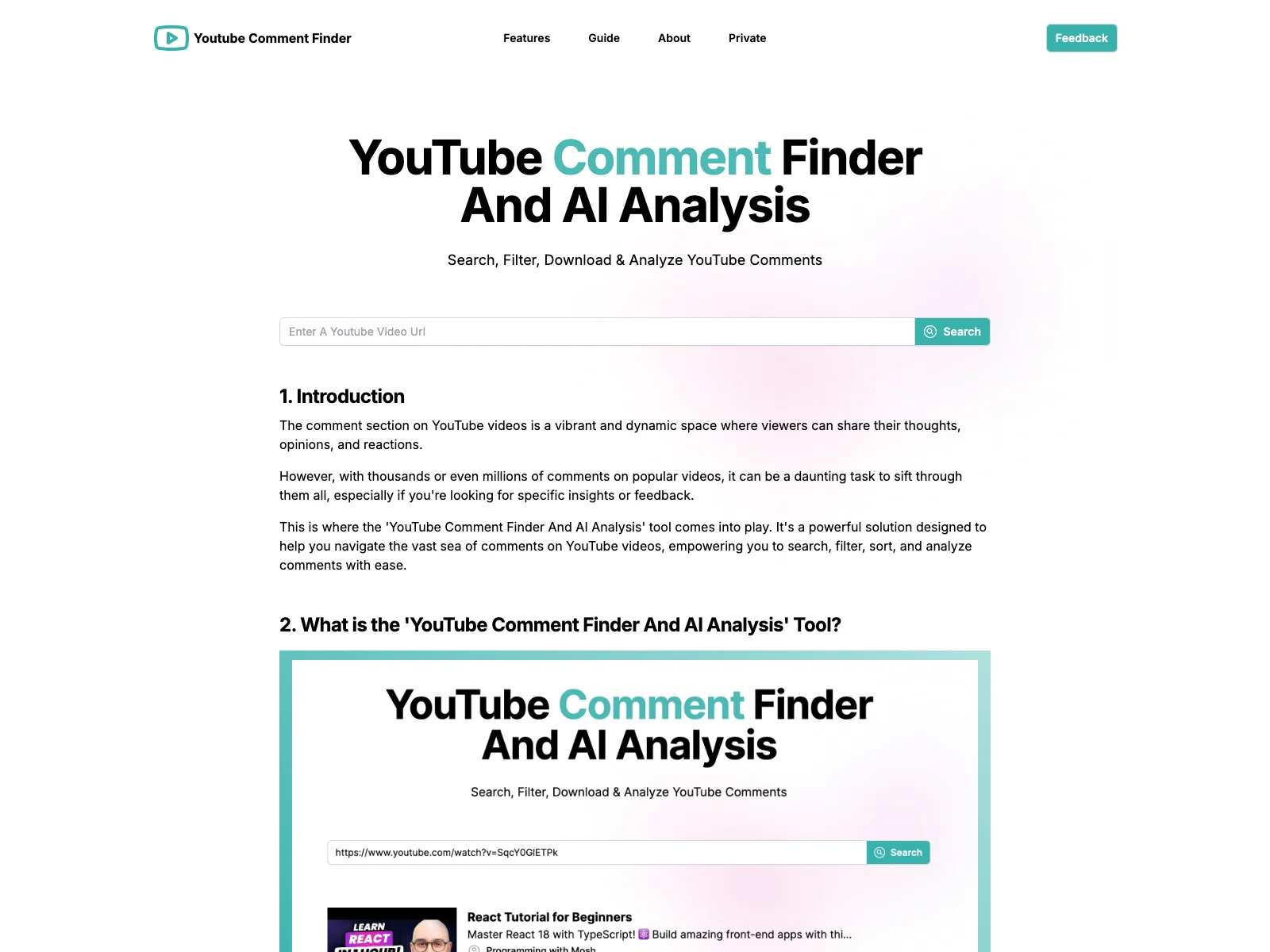 Unleash Insights with YouTube Comment Finder And AI Analysis