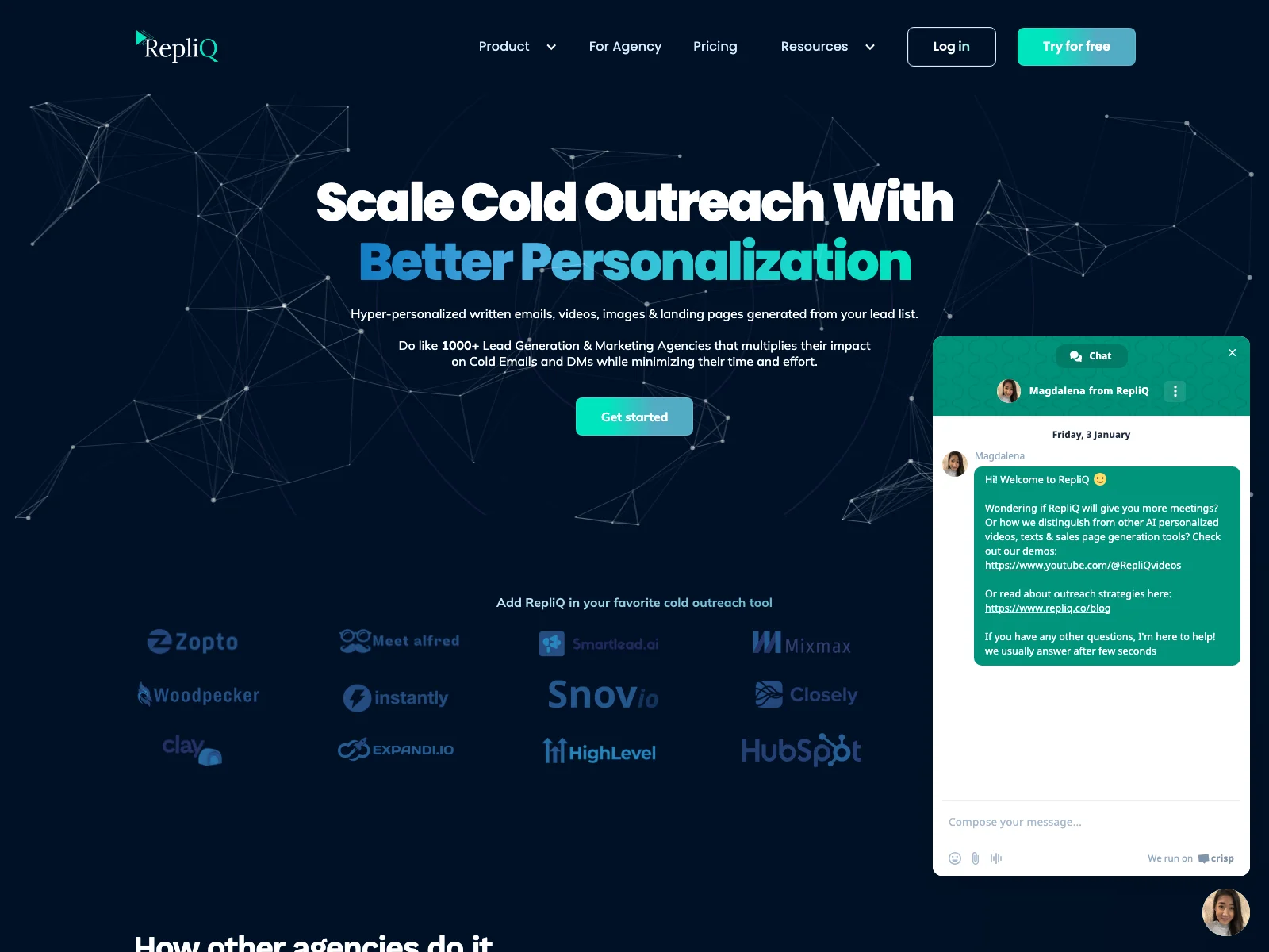 RepliQ - Transform Cold Outreach with Personalized Content