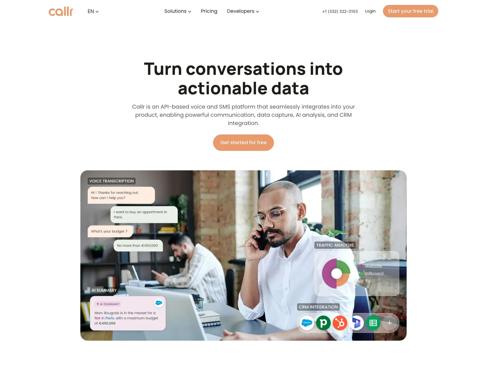 Callr: Unlock Actionable Data from Conversations with AI