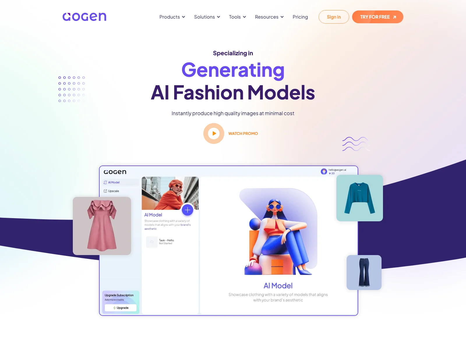 aoGen: AI-Powered Fashion Models and Image Tools for Enhanced Efficiency