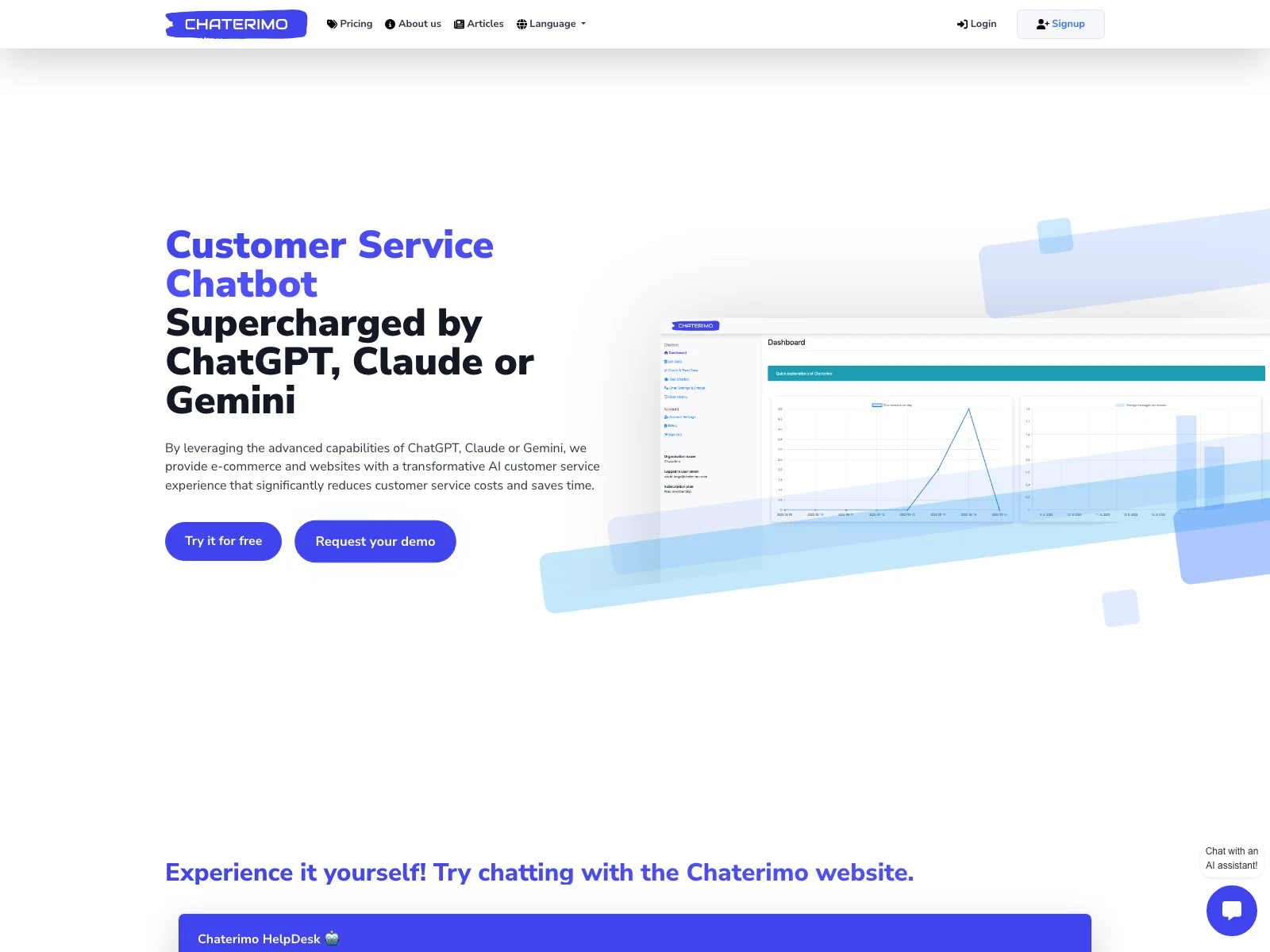 Chaterimo: AI-Powered Customer Service for Optimal Experience