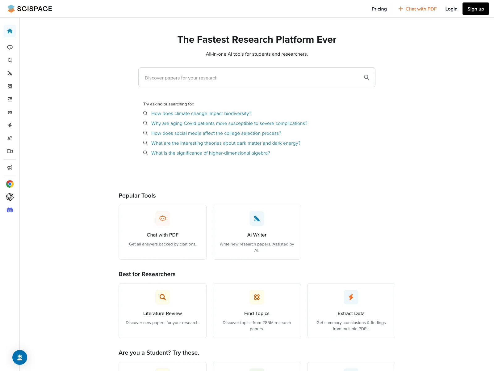 SciSpace: Simplifying Academic Research with AI