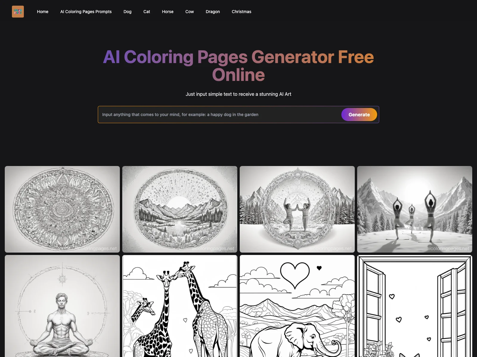 AI Coloring Pages Generator: Unleash Your Creativity