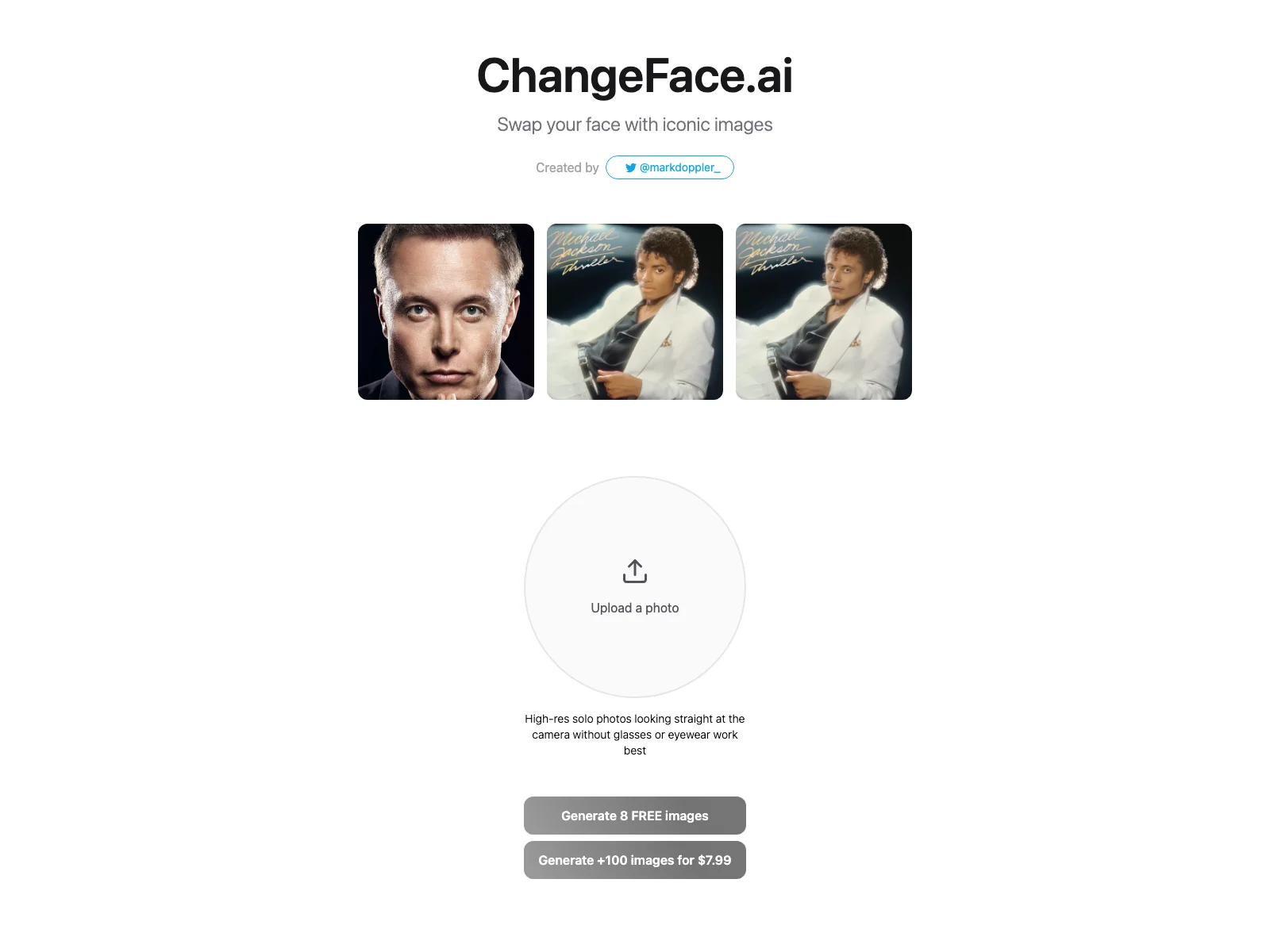 ChangeFace.ai: Swap Faces with Iconic Images