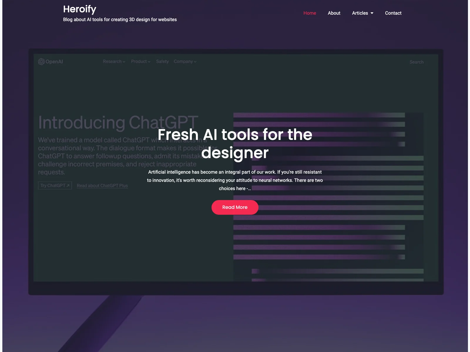 Heroify: Unleashing the Power of AI in 3D Design