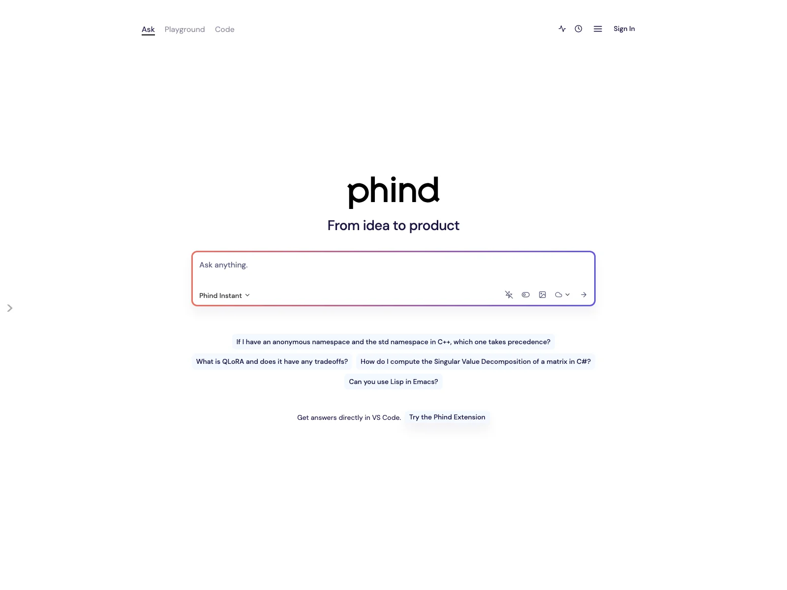 Phind: Your AI-Powered Assistant for Multiple Tasks and Quick Answers