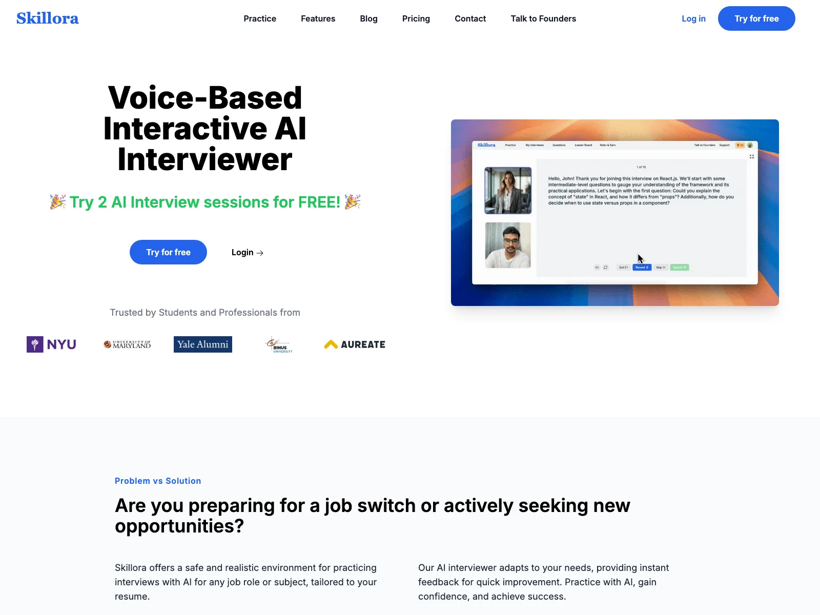 Skillora: The Ultimate AI Interviewer for Success