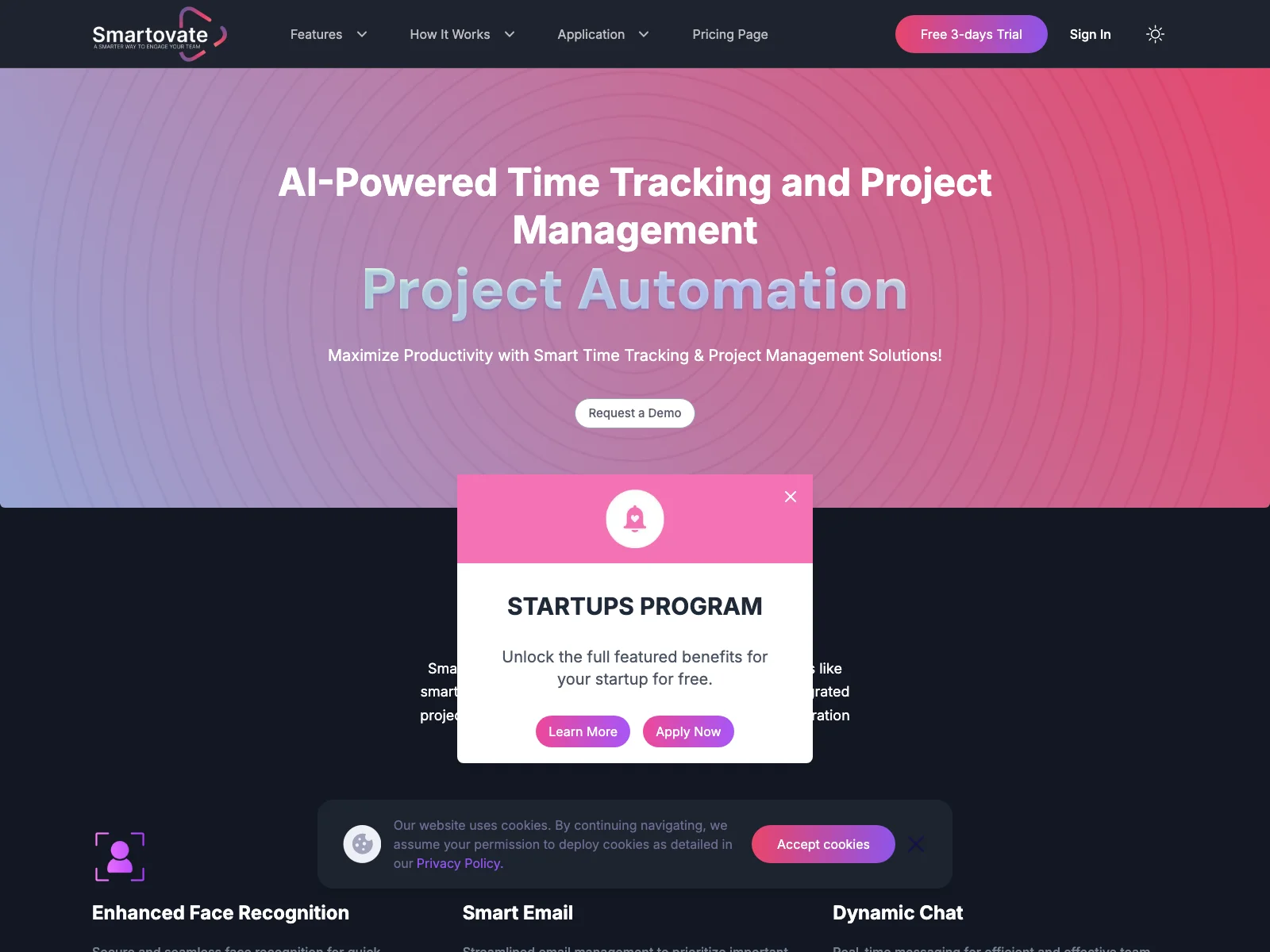 Smartovate: AI-Powered Time Tracking & Project Management for Enhanced Productivity