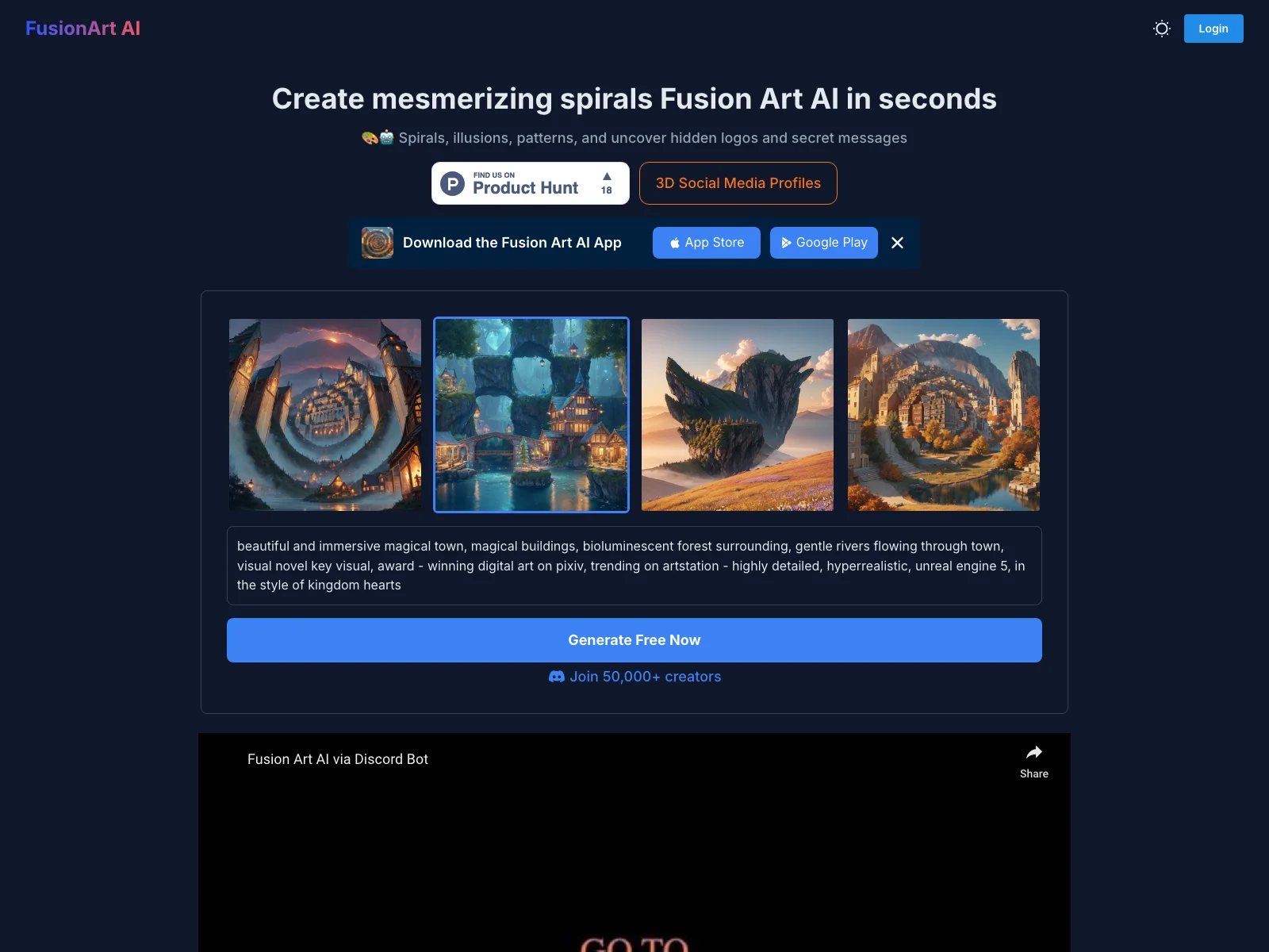 FusionArt AI: Create Stunning 3D Social Media Profiles