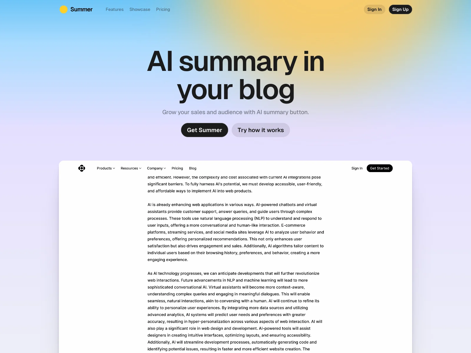 Summer AI: Boost Your Sales and Audience with AI-Powered Content