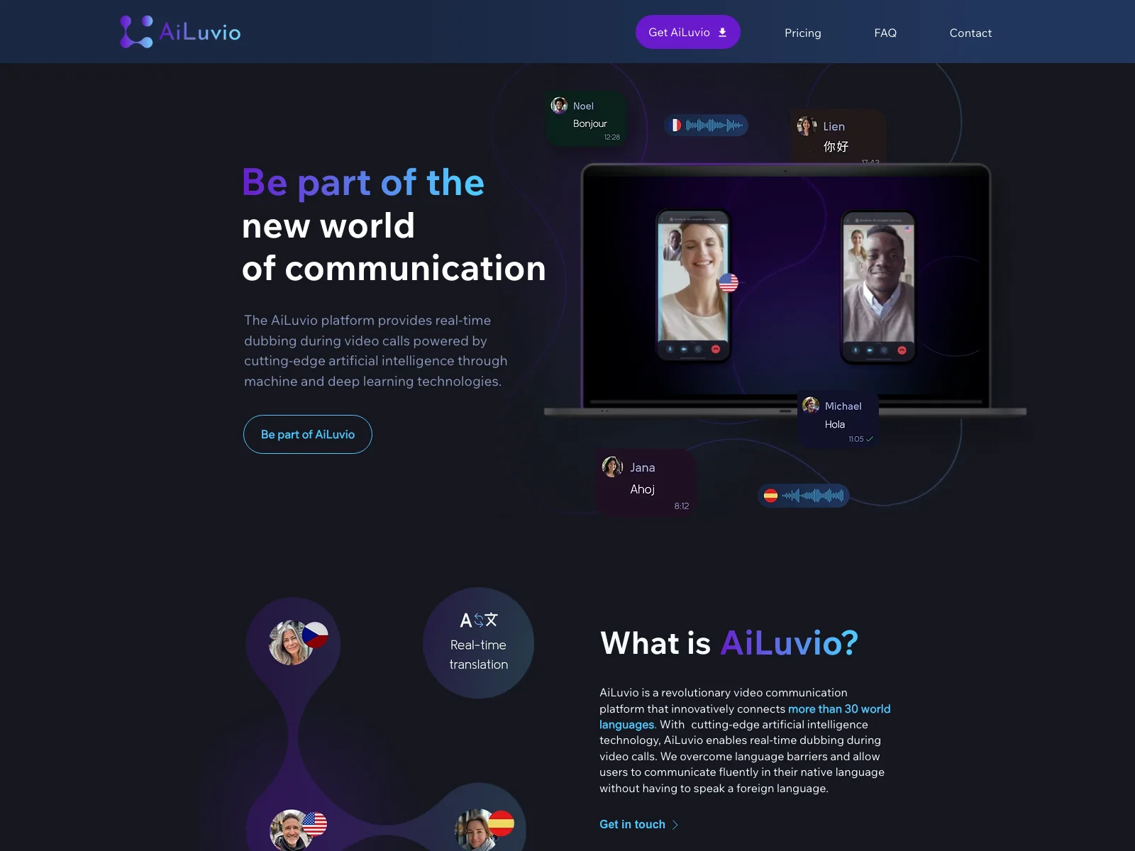 AiLuvio: Revolutionizing Video Calls with Real-Time Dubbing