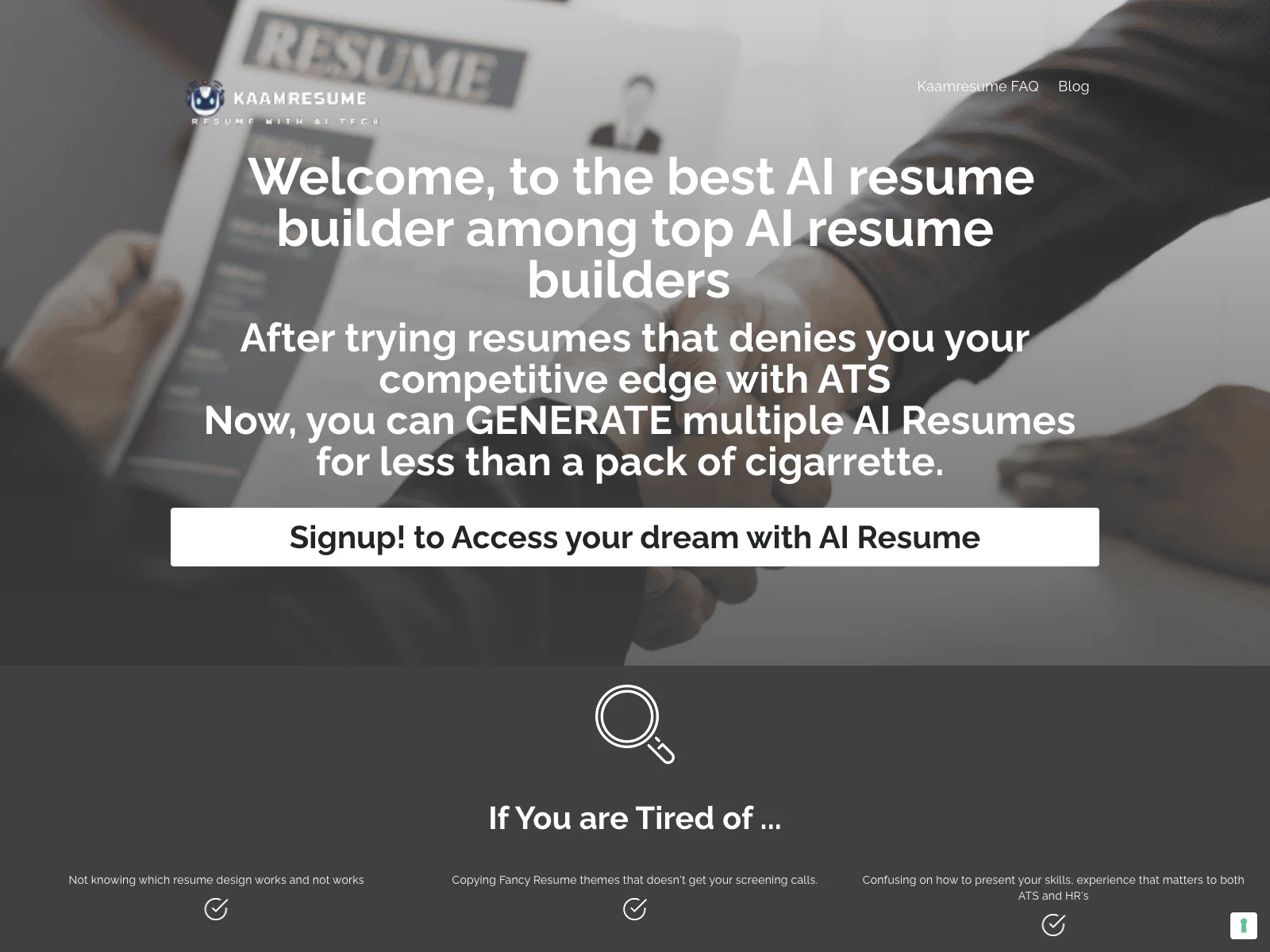 Kaamresume AI Resume Builder: Unlock Your Job Market Potential