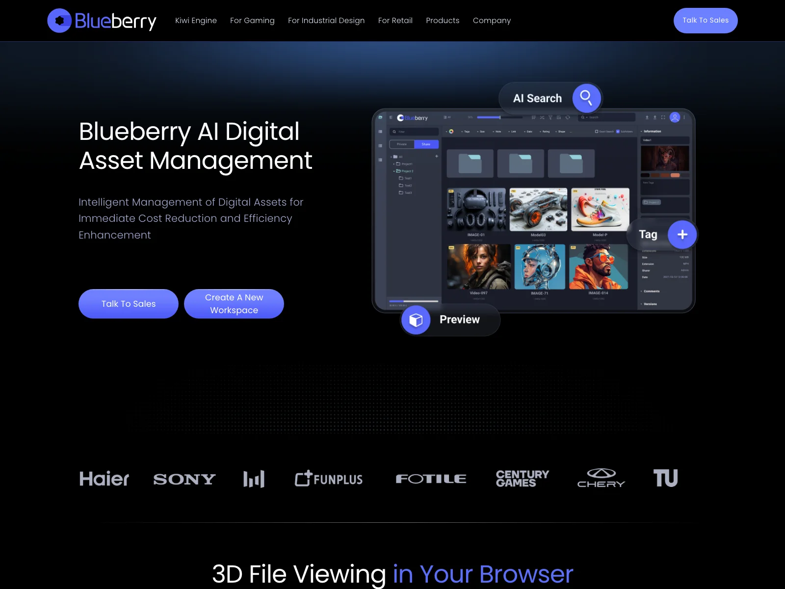 Blueberry AI: Revolutionizing Digital Asset Management for All Industries